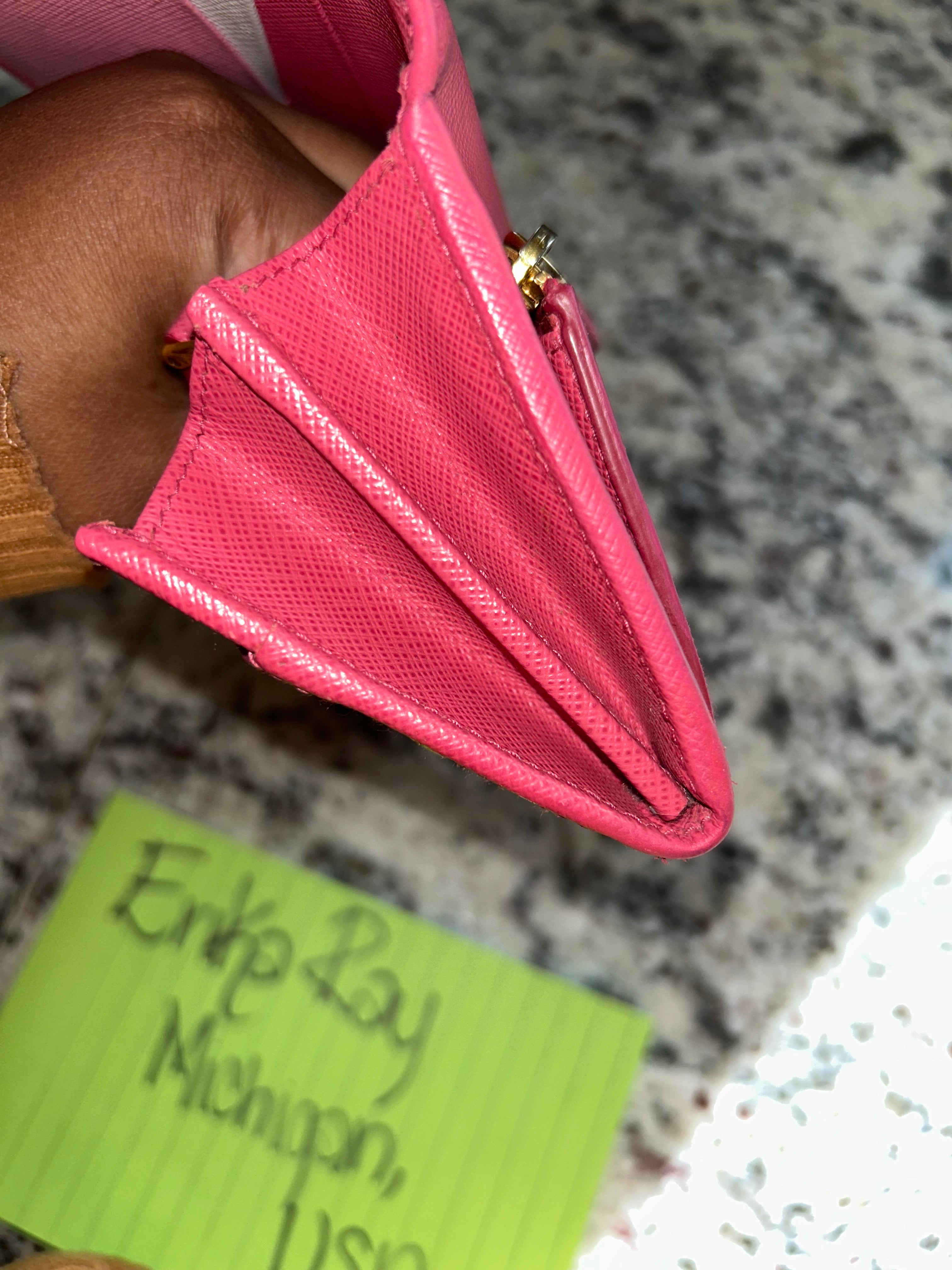 Prada Pink Long Wallet