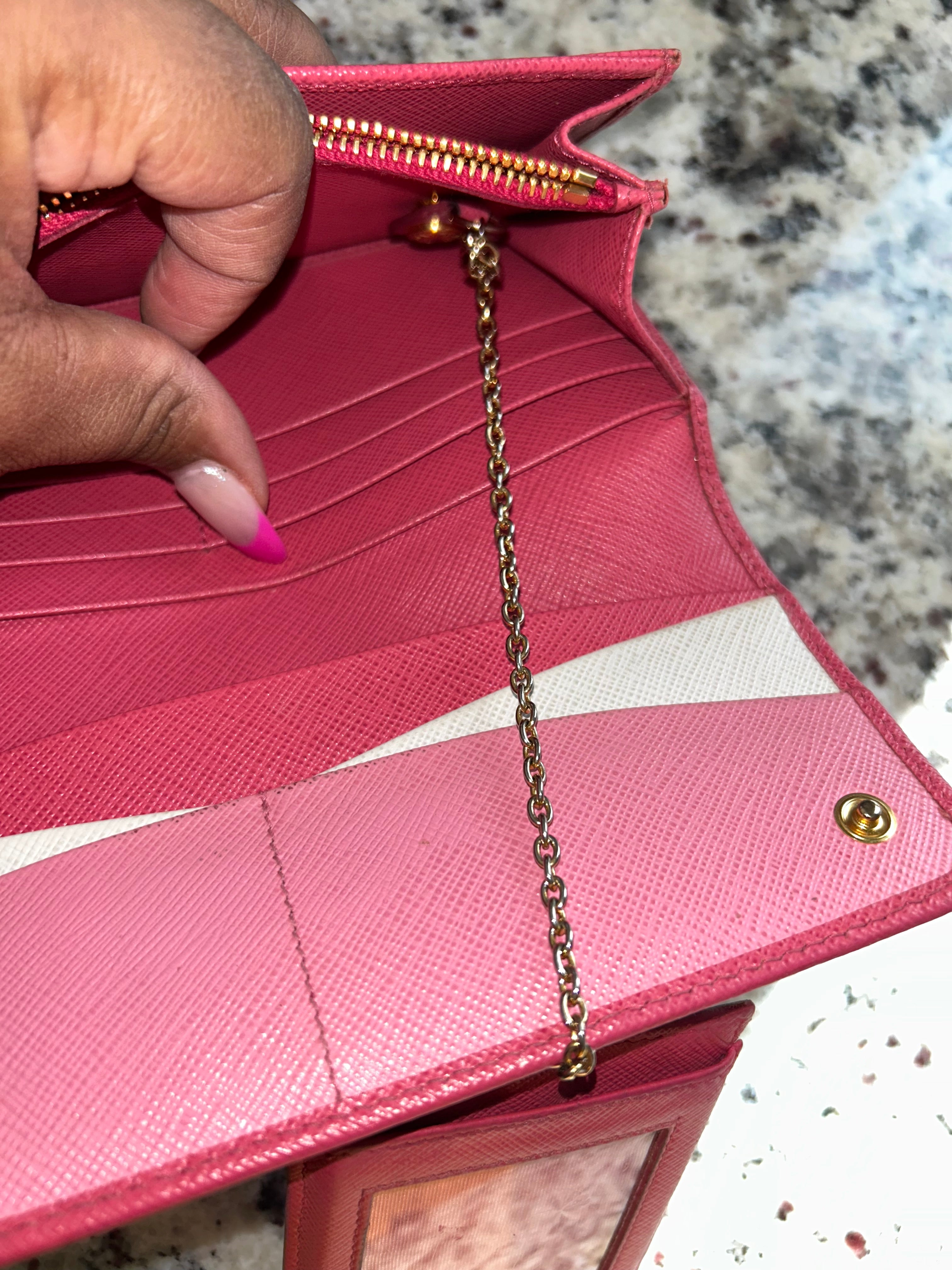 Prada Pink Long Wallet