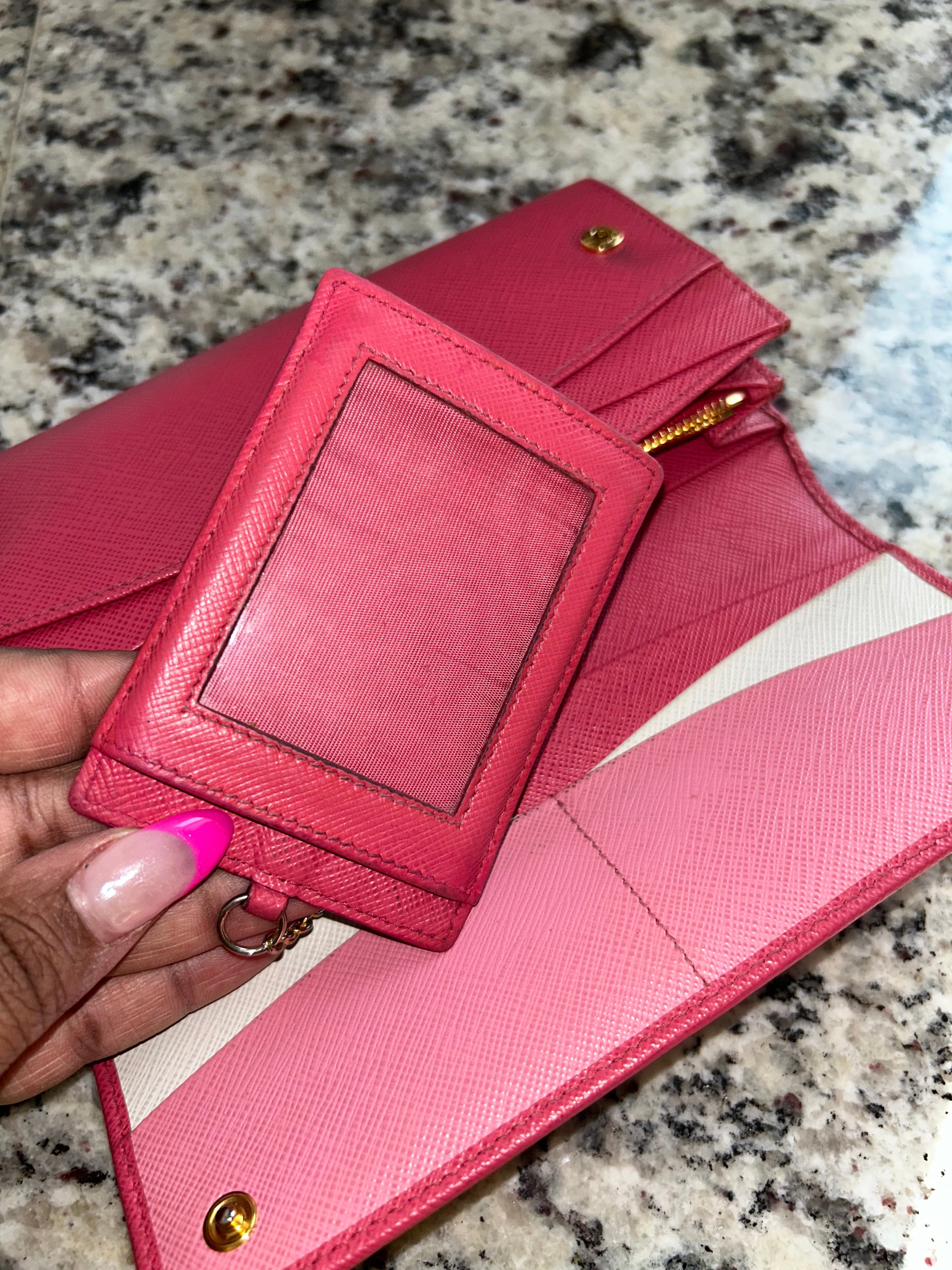 Prada Pink Long Wallet