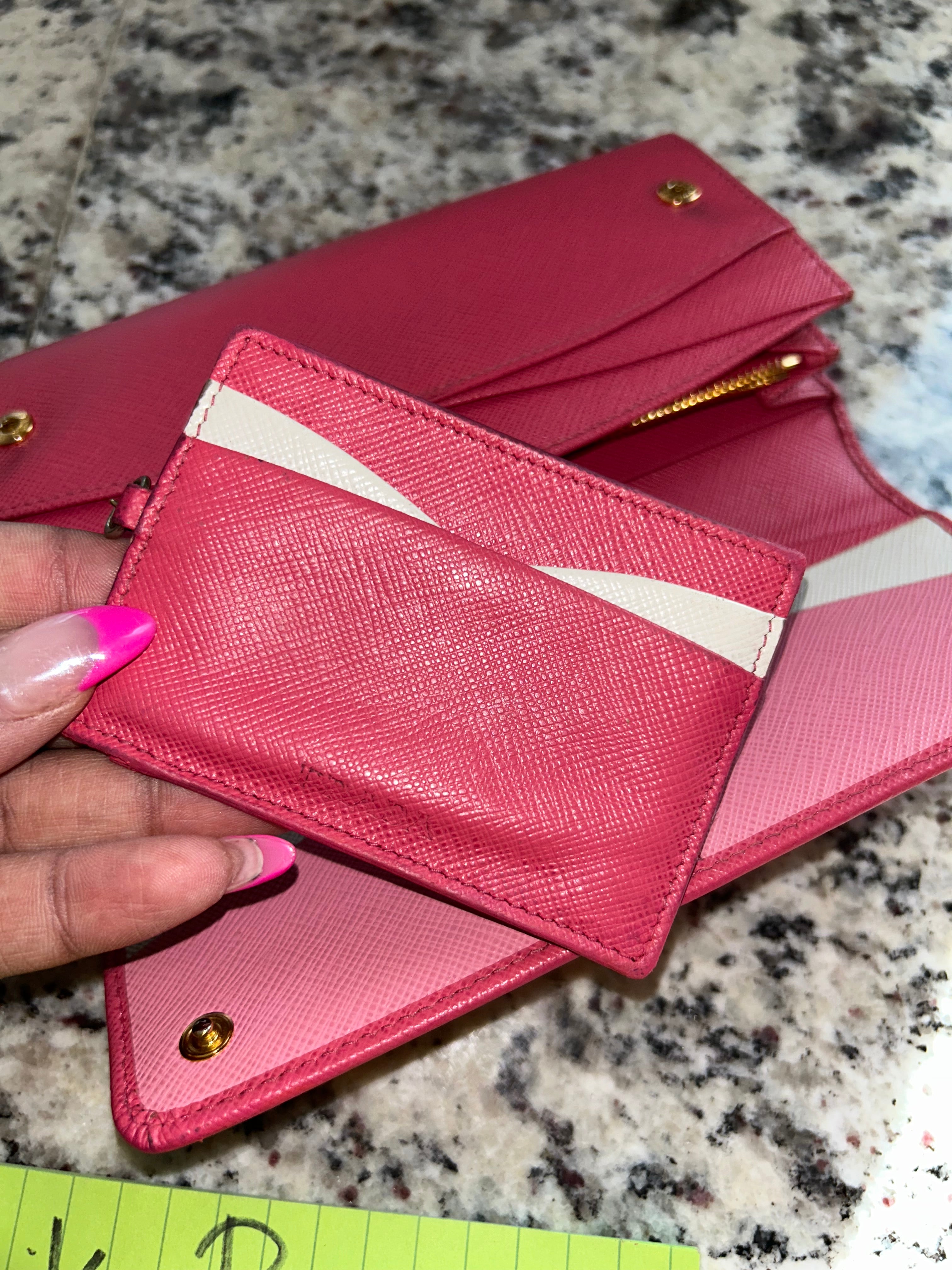 Prada Pink Long Wallet