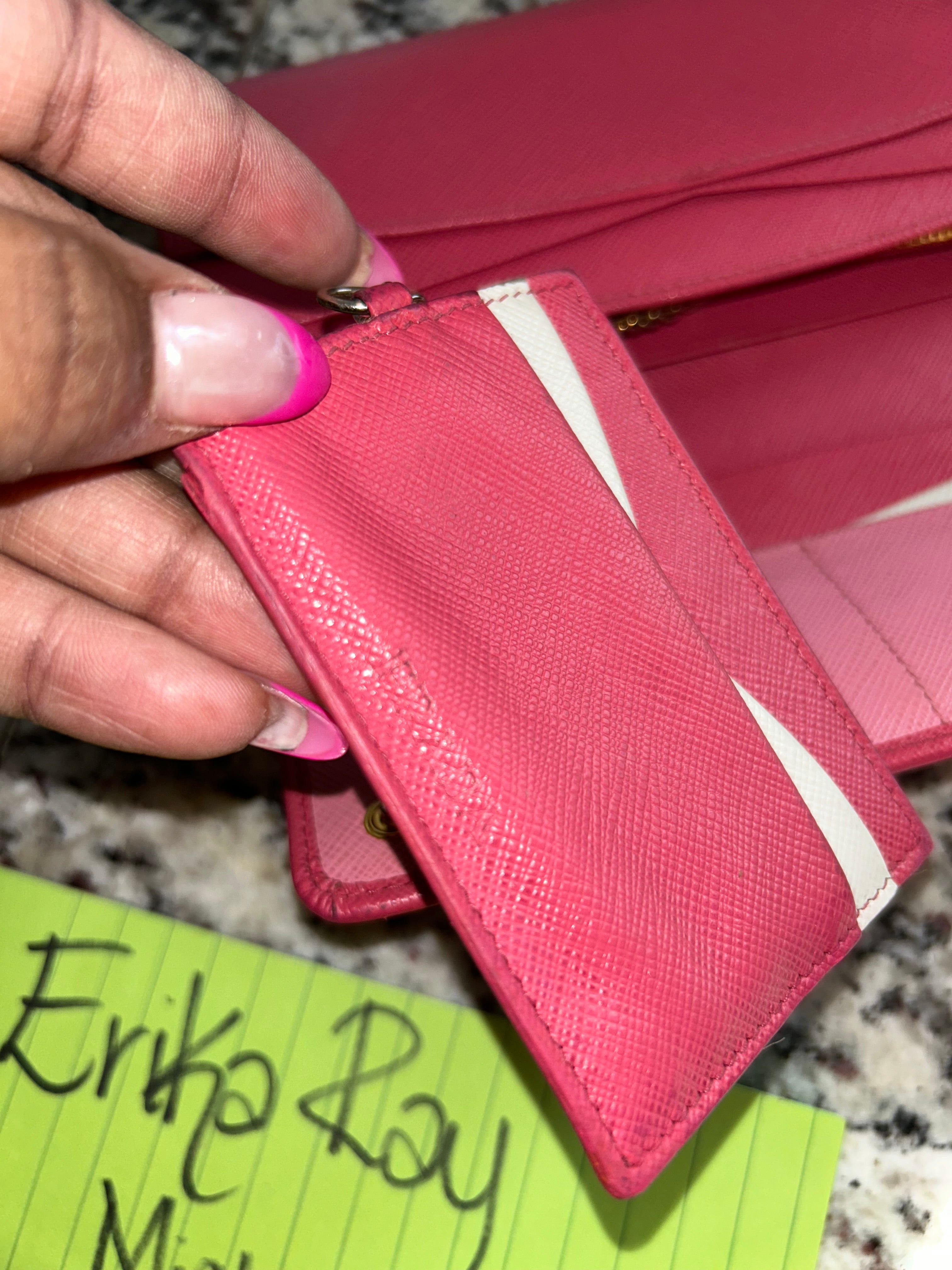 Prada Pink Long Wallet