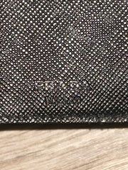 Prada Nylon Black Trifold Wallet