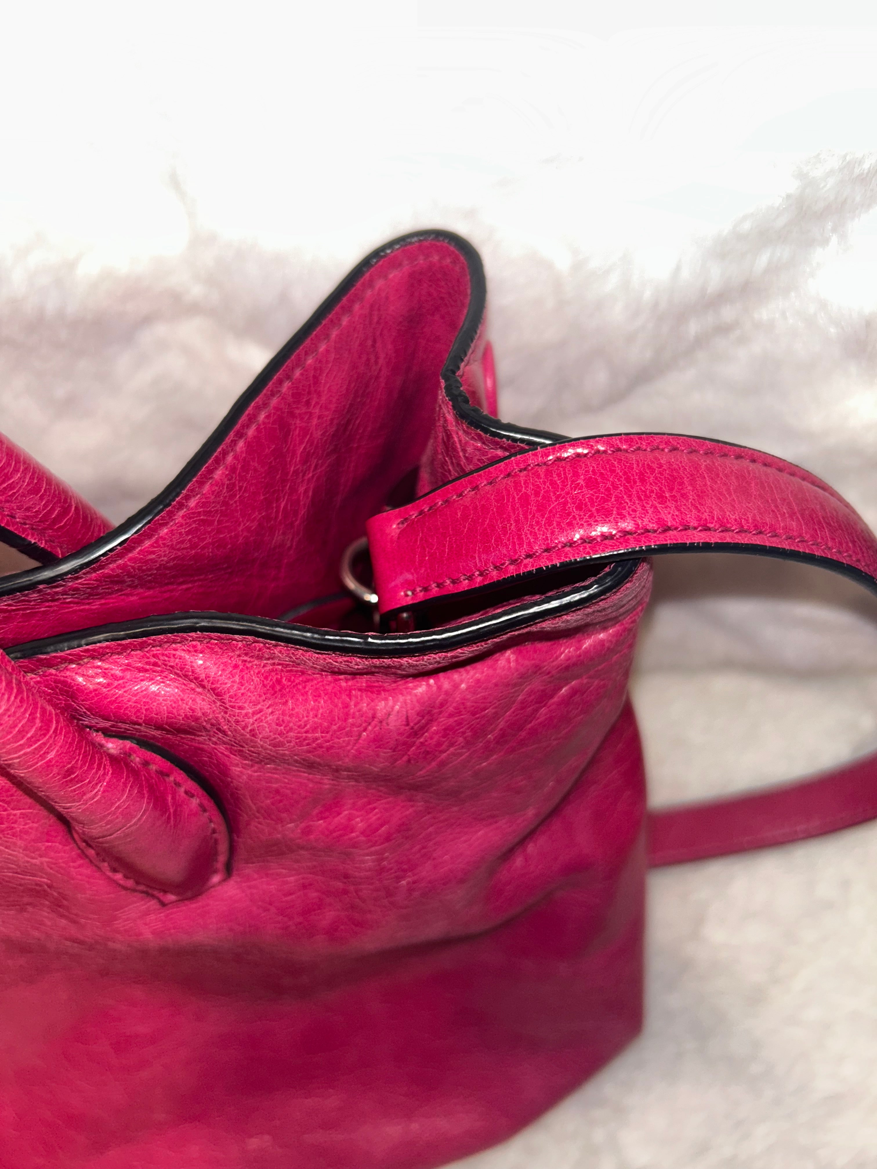 Miu Miu Pink Leather 2-Way Tote