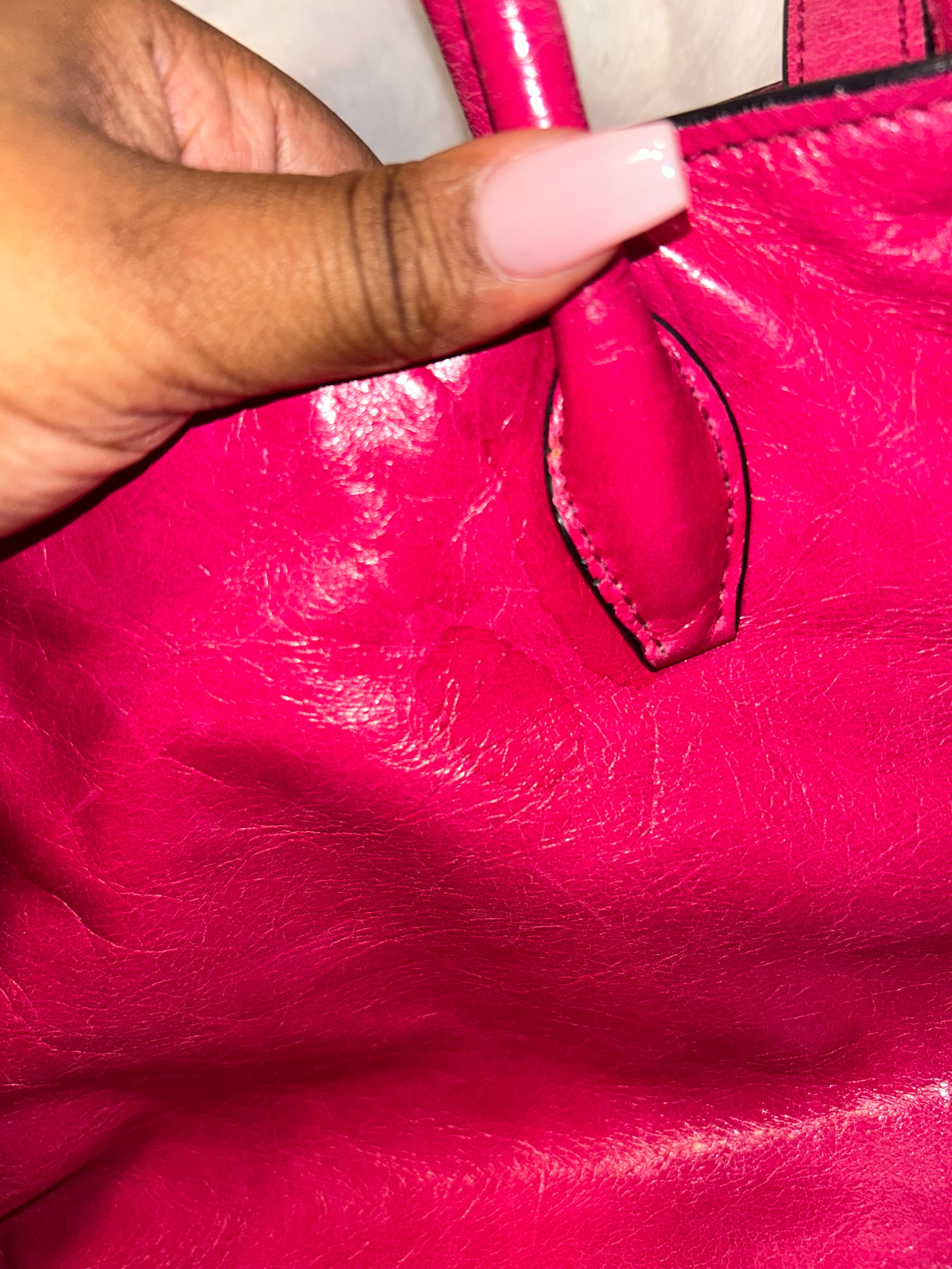 Miu Miu Pink Leather 2-Way Tote