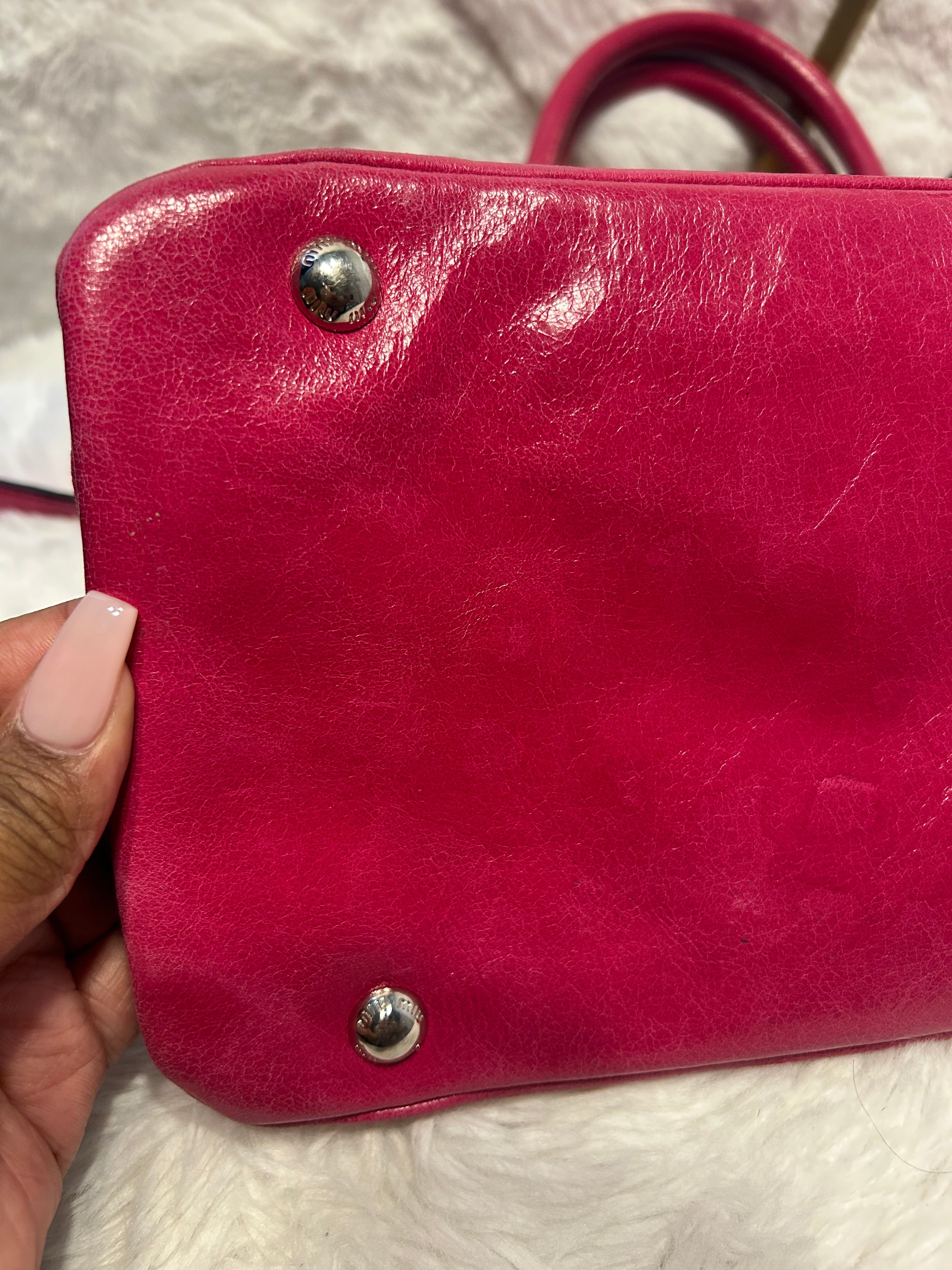Miu Miu Pink Leather 2-Way Tote