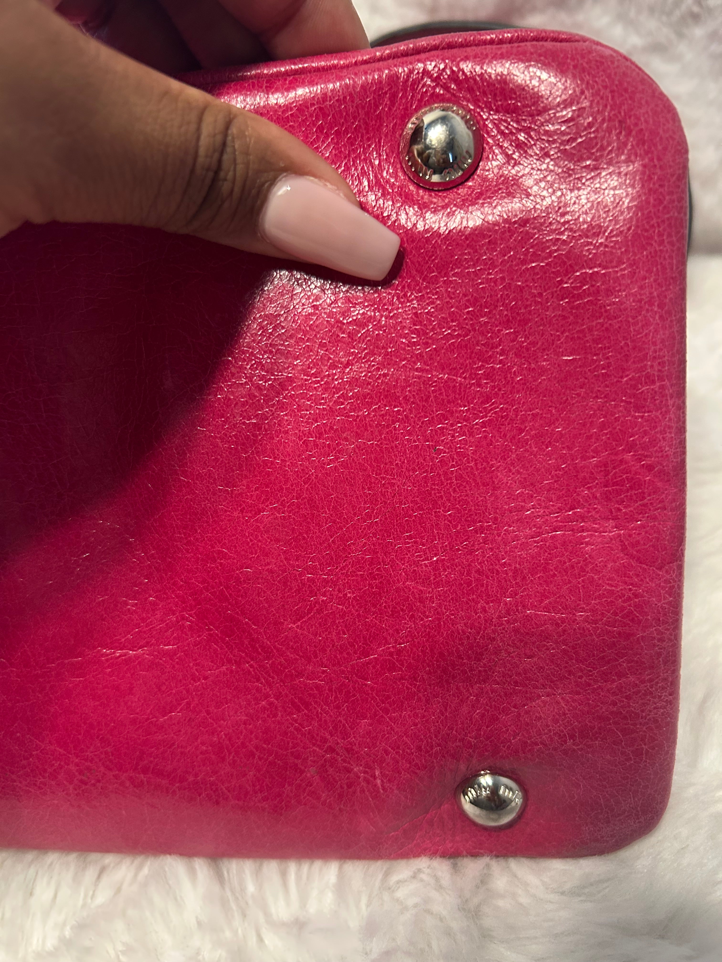 Miu Miu Pink Leather 2-Way Tote