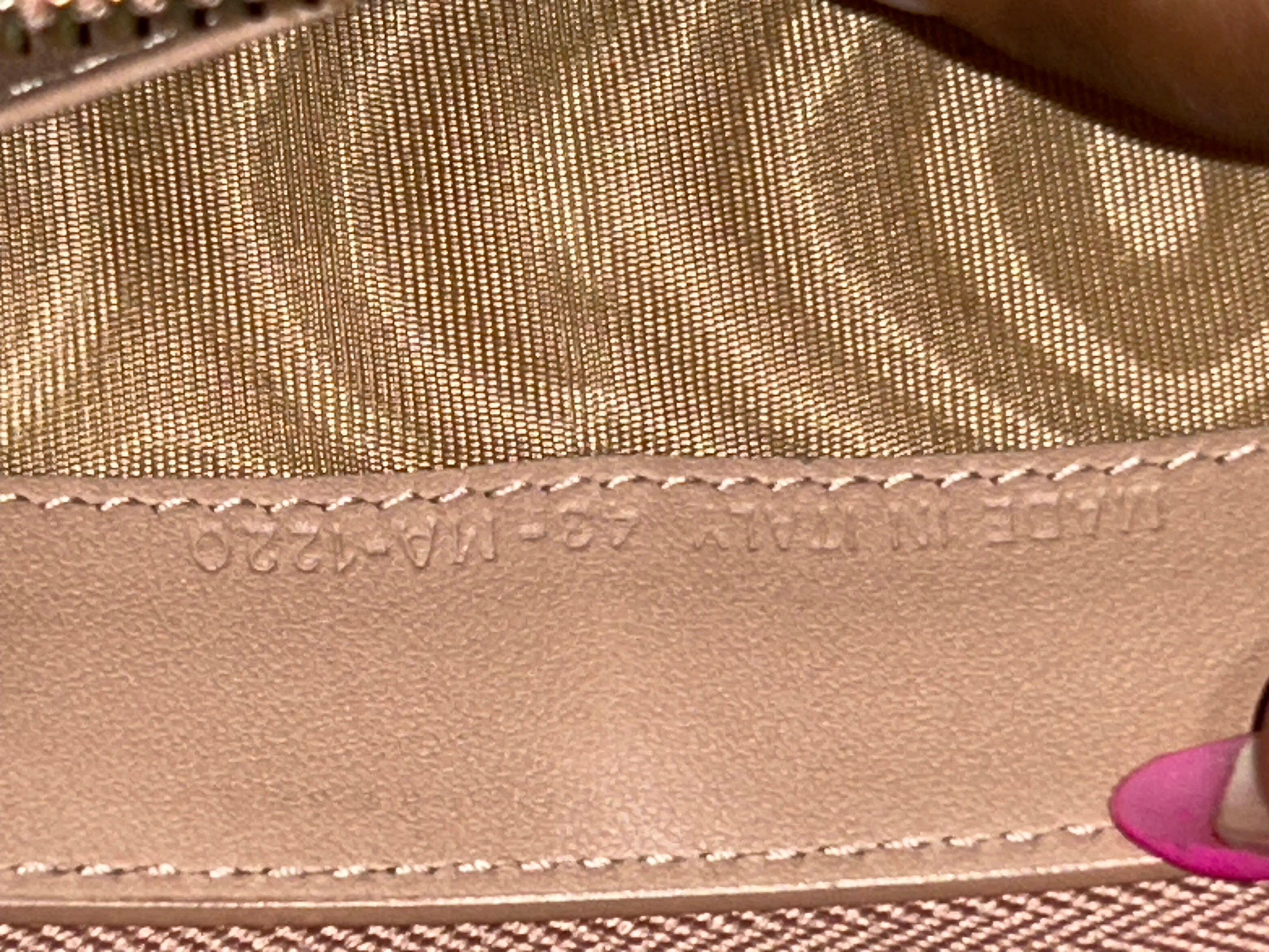 Dior Pink & Gold Zippy Long Wallet