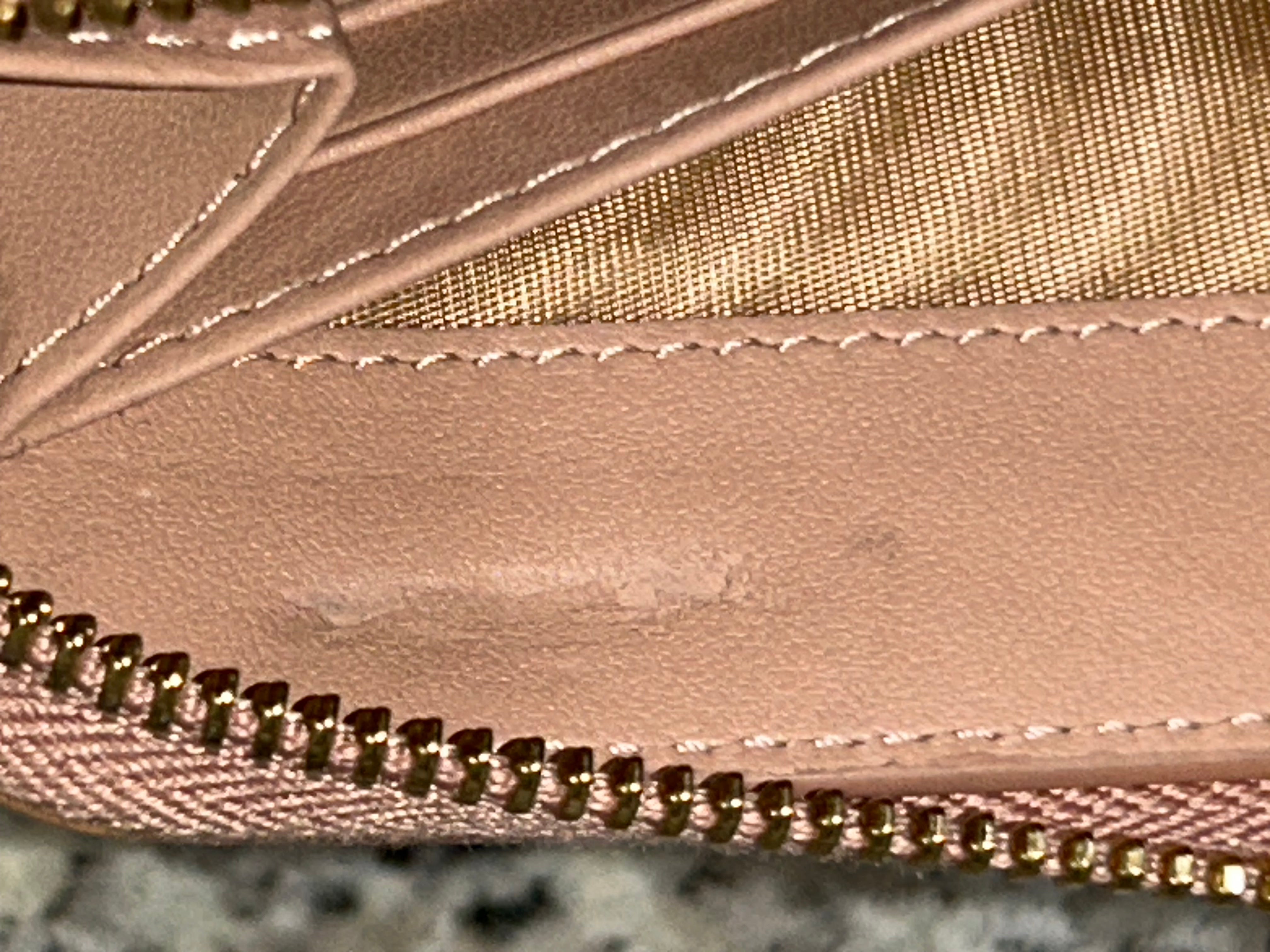 Dior Pink & Gold Zippy Long Wallet