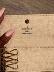 LV Damier Azur 4 Ring Key Holder