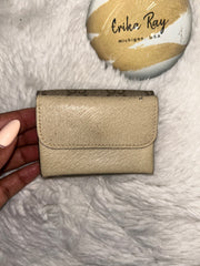 Gucci GG & Cream Canvas Vintage Compact Wallet