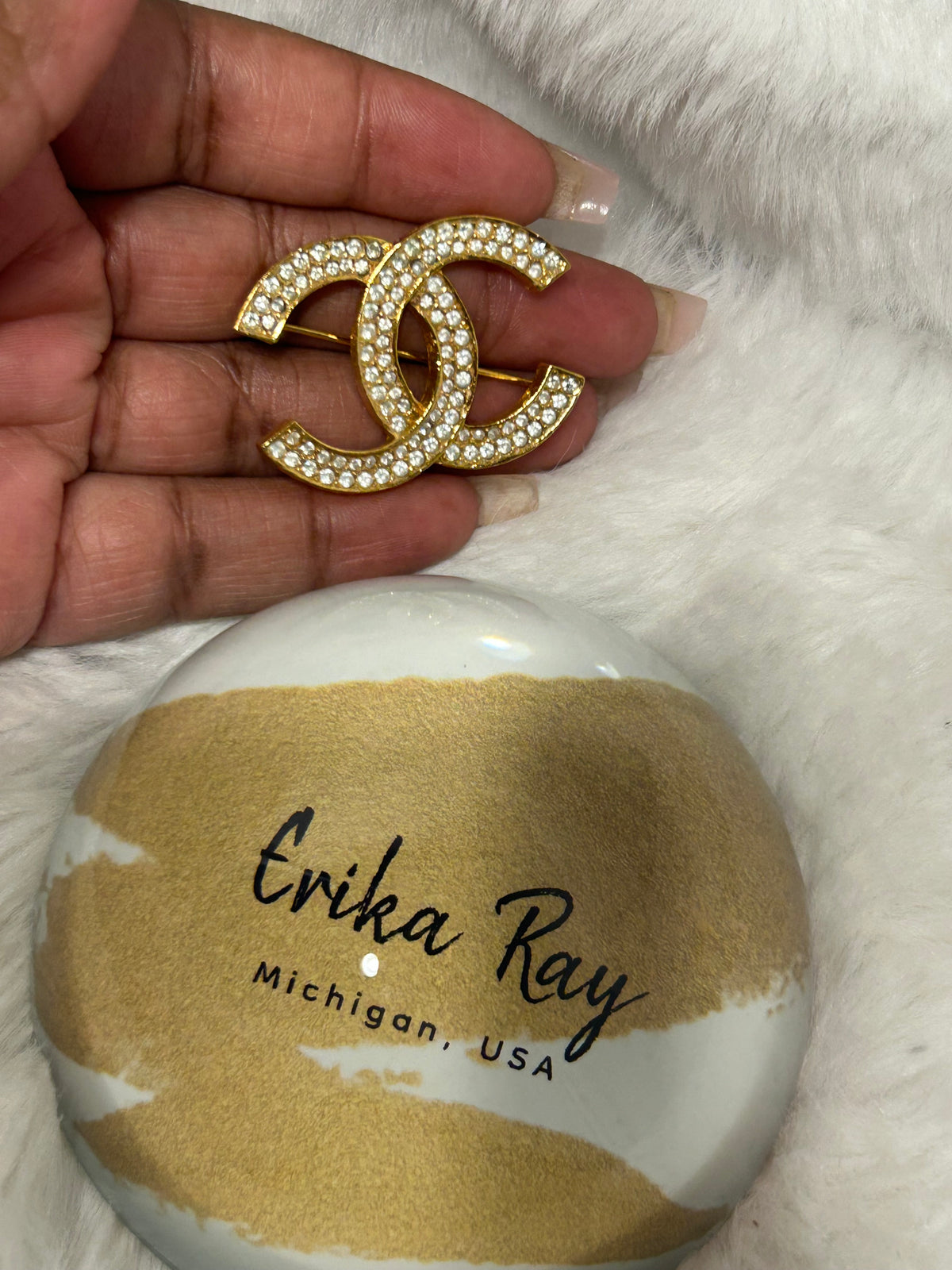 Chanel Crystal Brooch