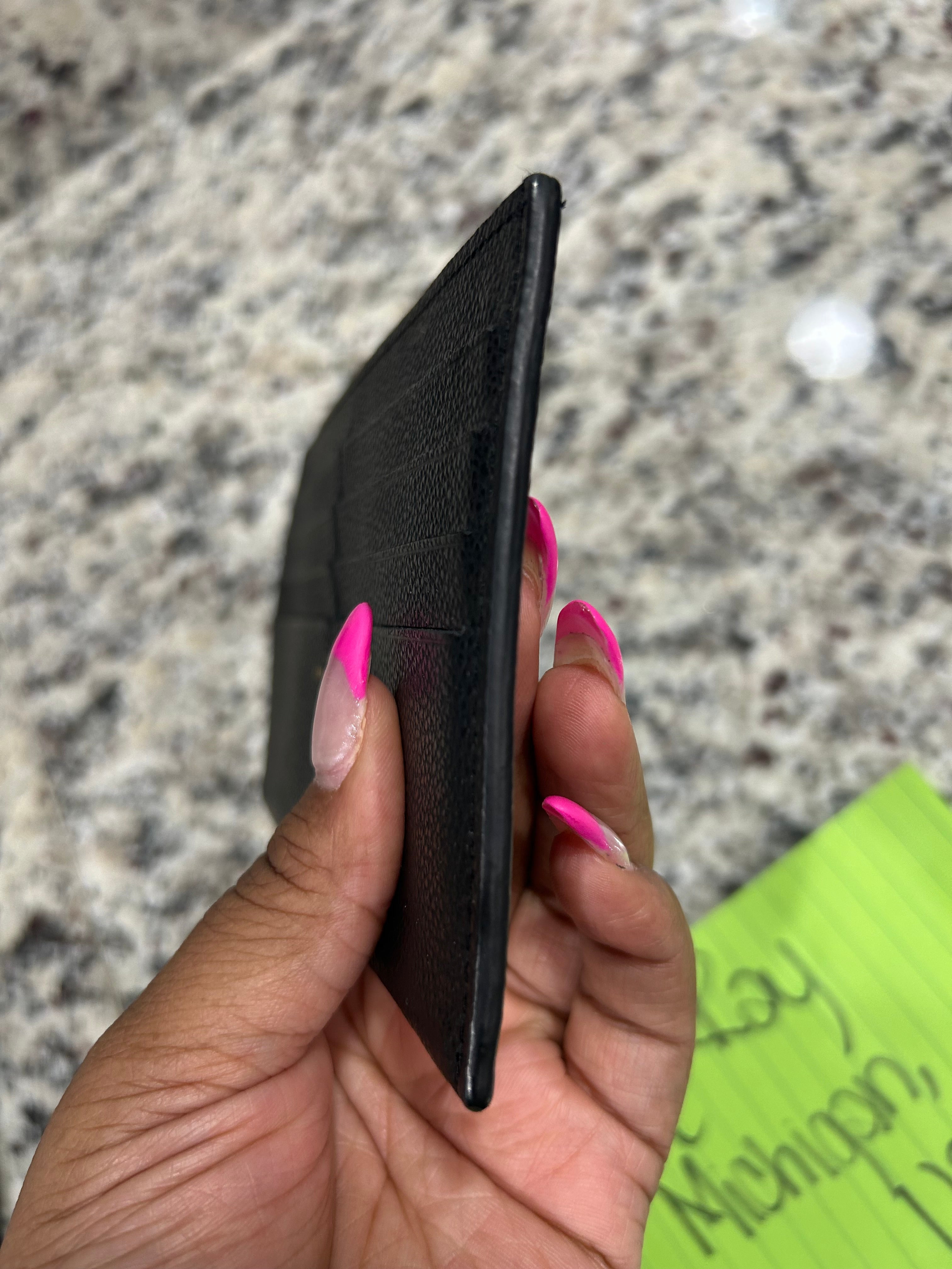 LV Black Felicie Cardholder Insert