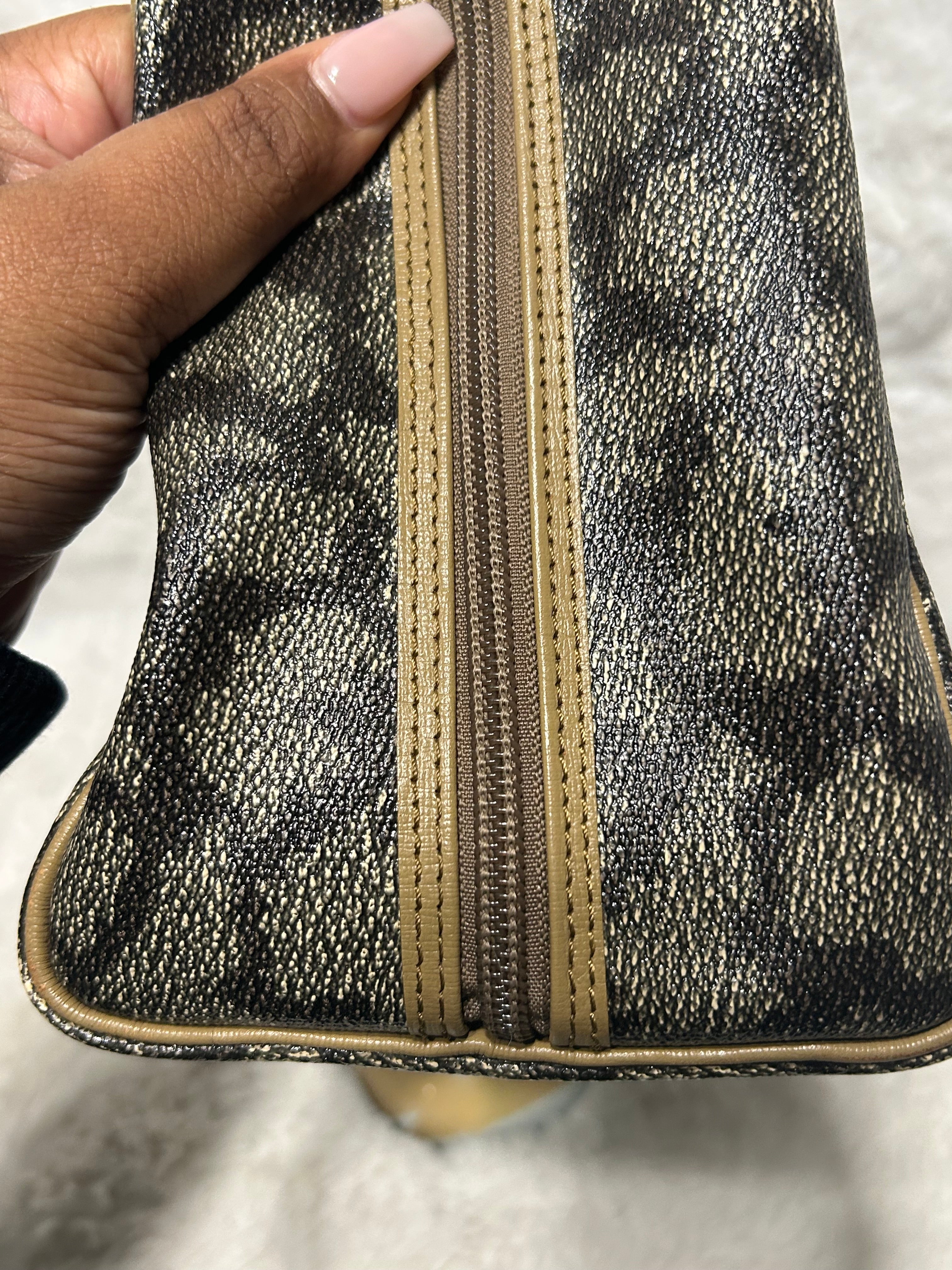 YSL Vintage Coated Canvas Top Handle Bag
