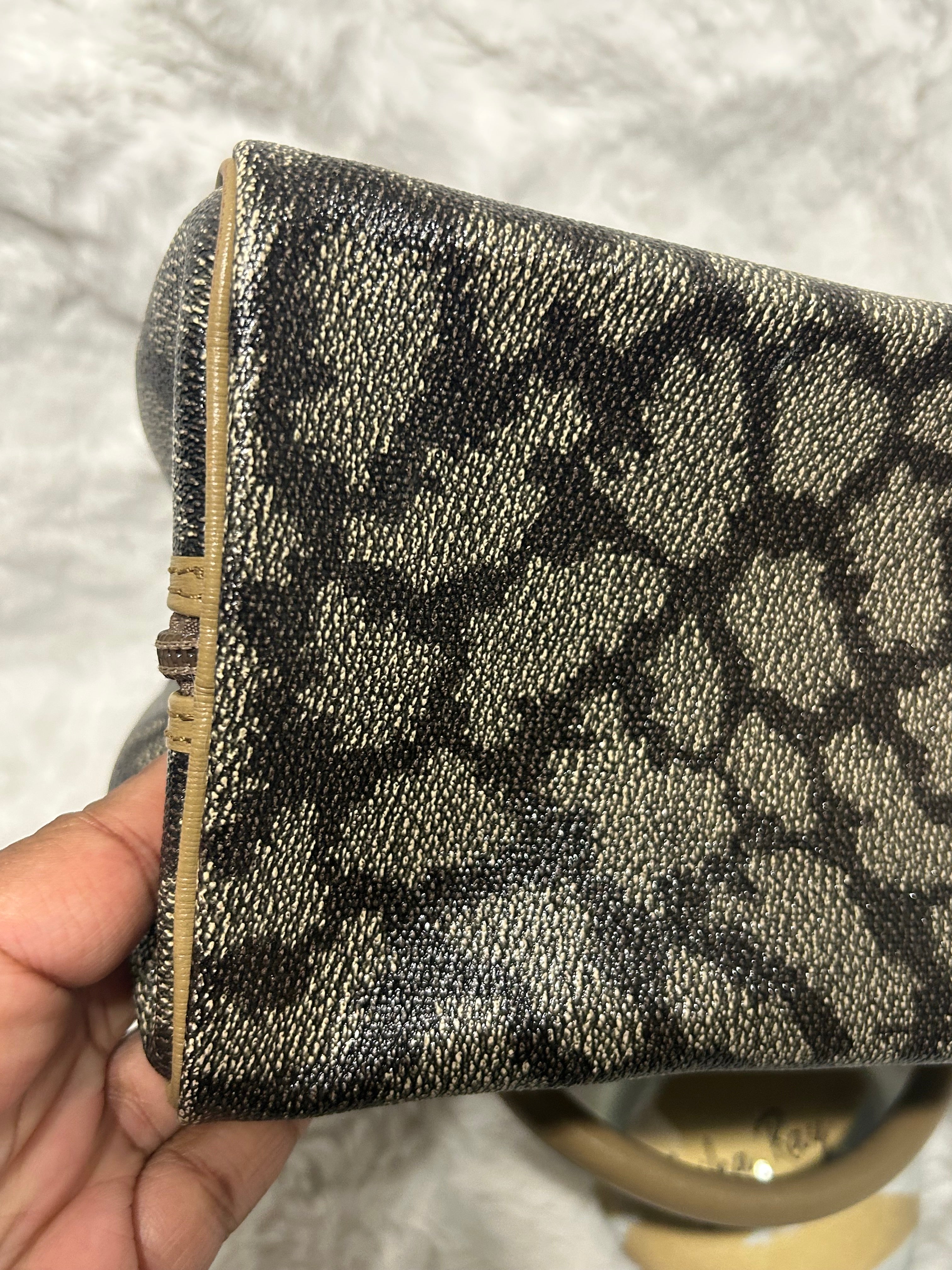 YSL Vintage Coated Canvas Top Handle Bag