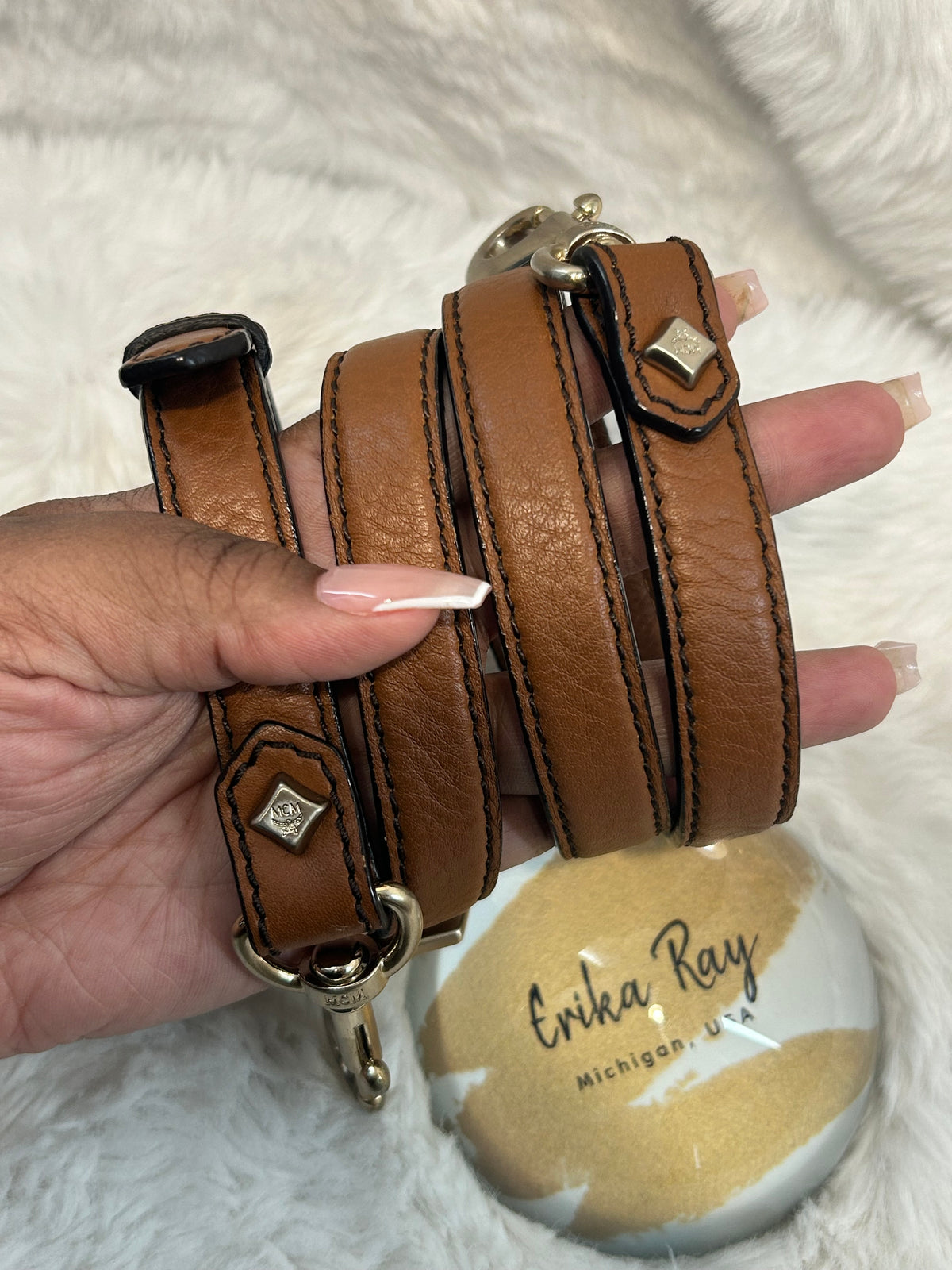 MCM Cognac Strap