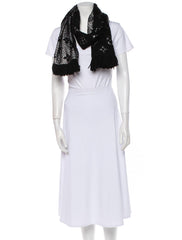 LV Logomania Scarf- Black/Silver