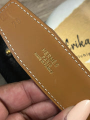 Hermes Tan Leather Gold H Buckle