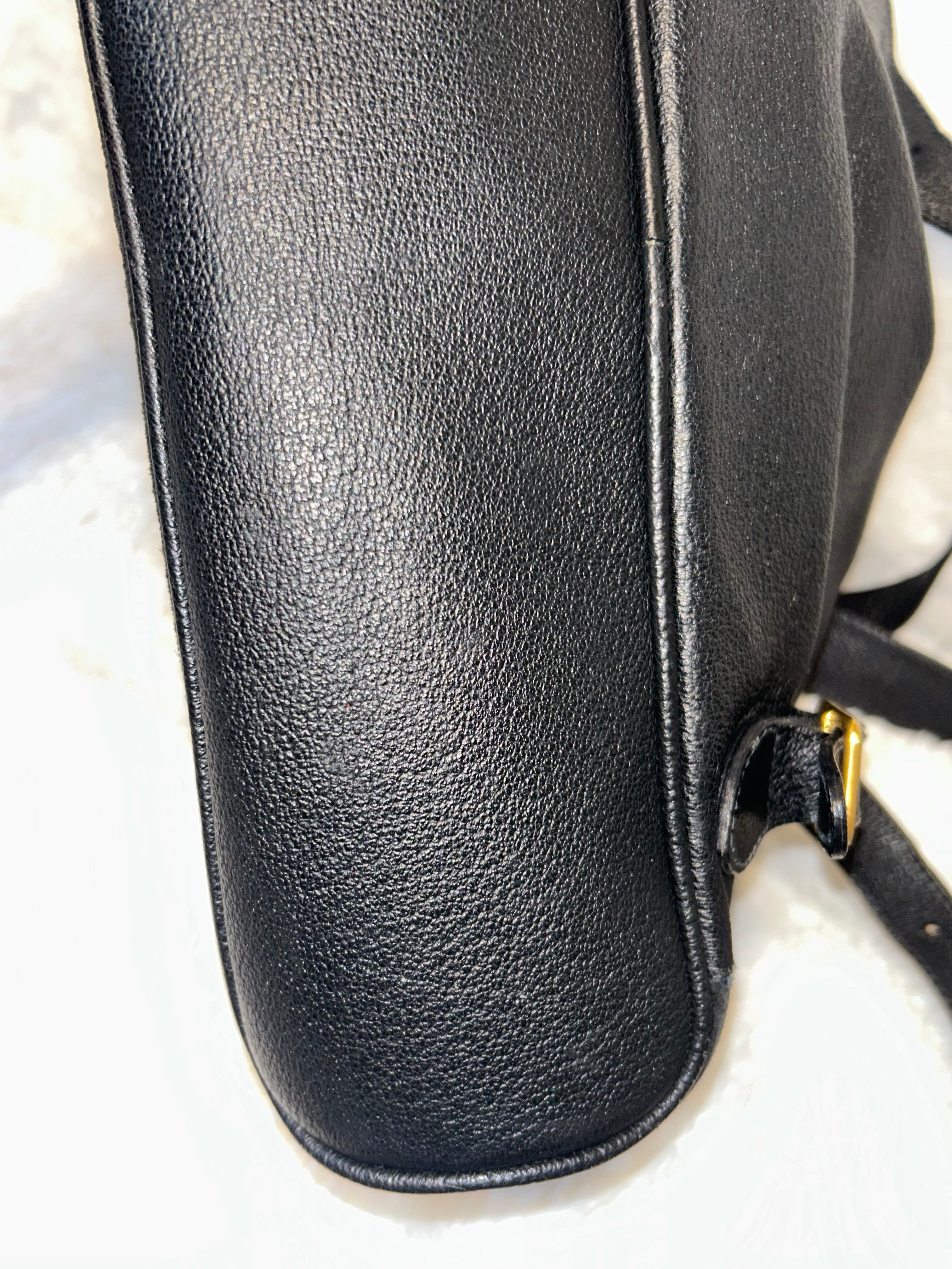Gucci Vintage Suede Bamboo Backpack