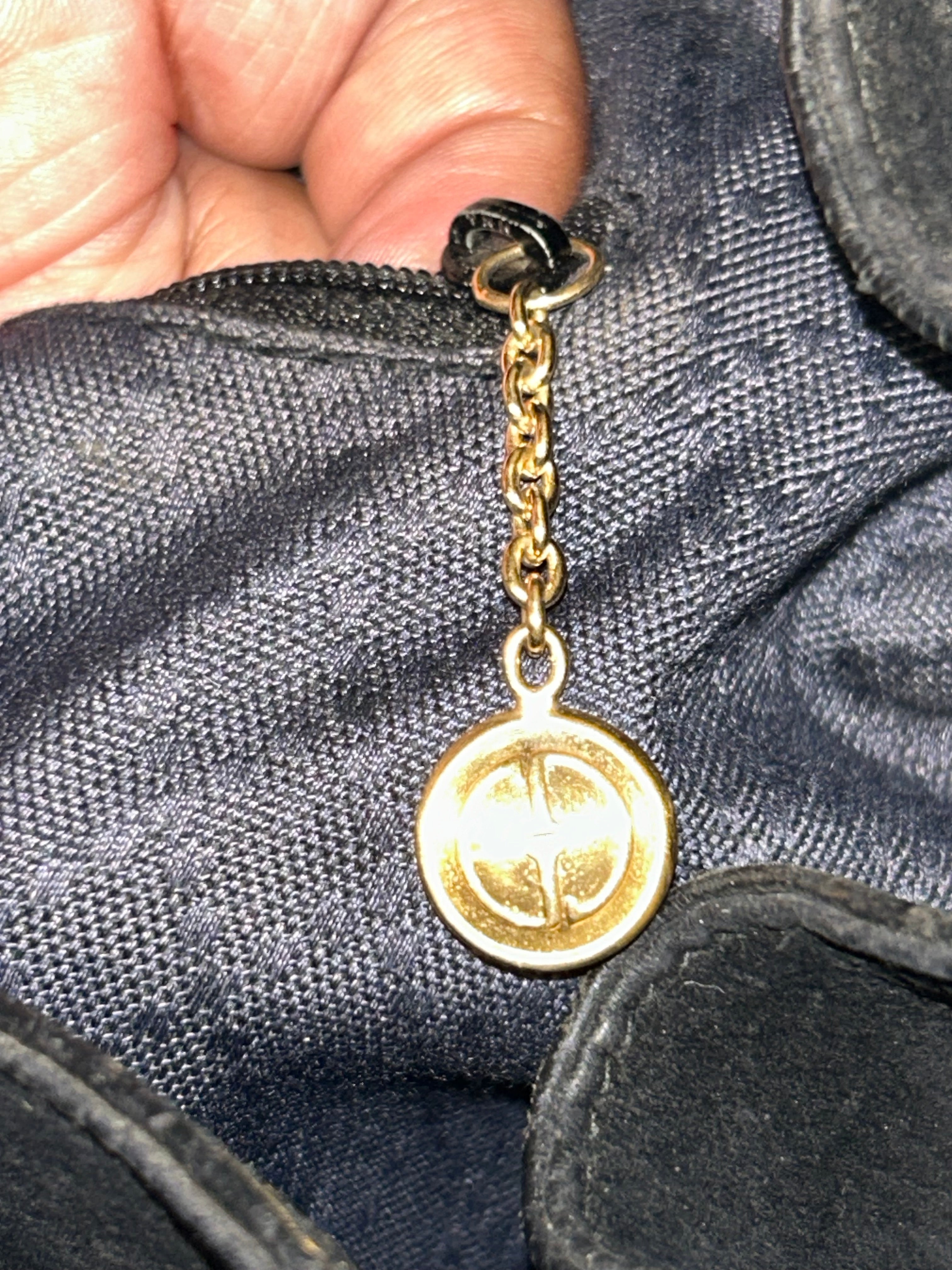 Gucci Vintage Suede Bamboo Backpack