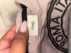 Fendi Kids Beige FF Tee Shirt