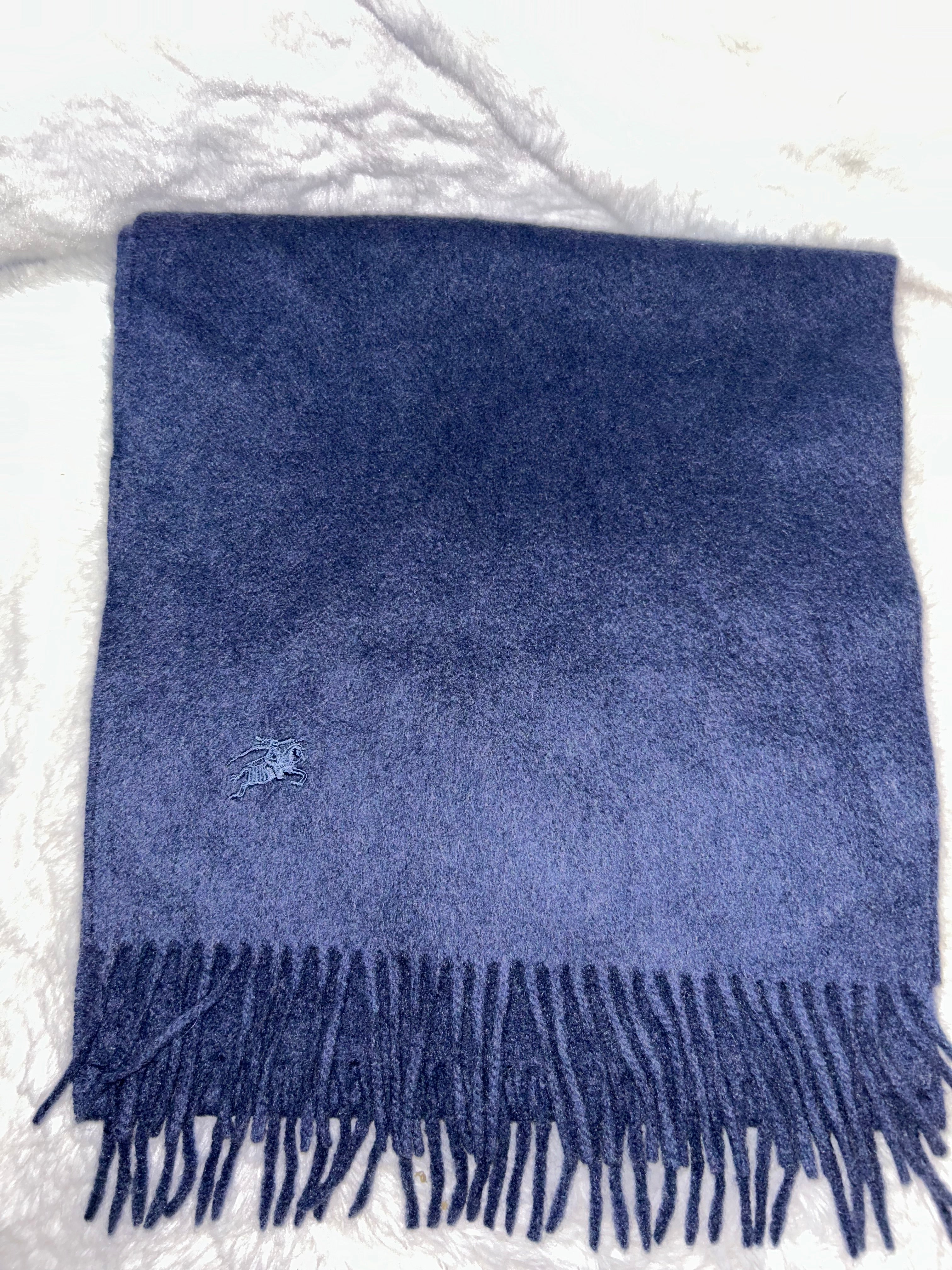 Burberry Blue Cashmere Scarf