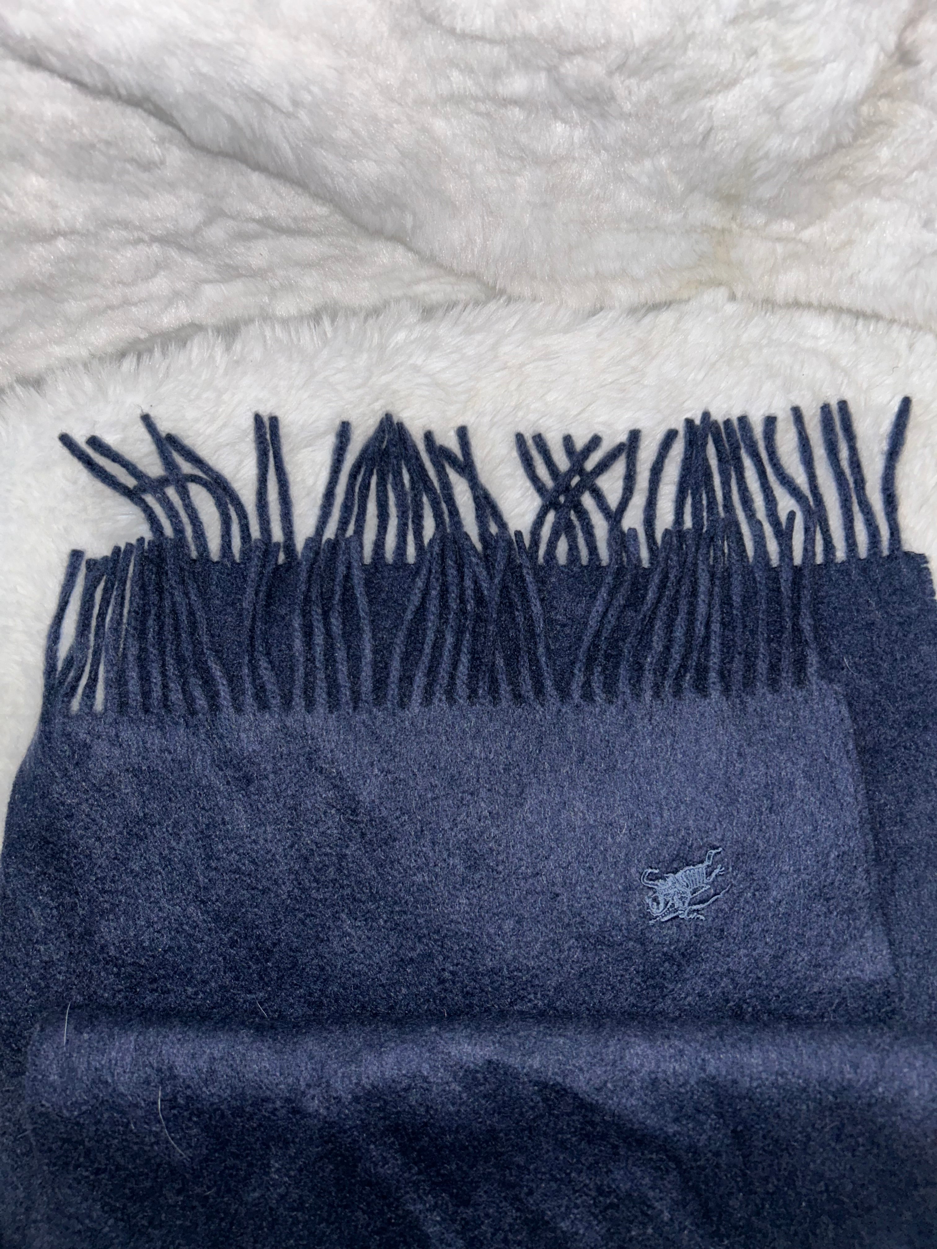 Burberry Blue Cashmere Scarf