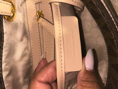 Michael Kors Brown Signature Jet Set Tote