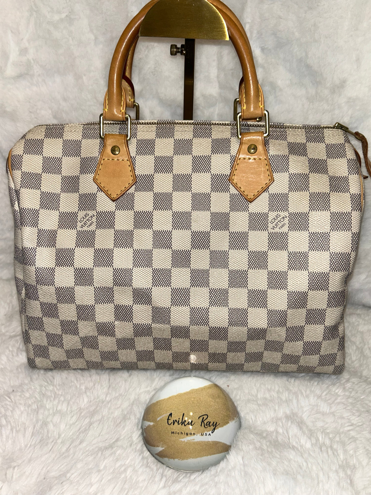 LV Damier Azur Speedy 30