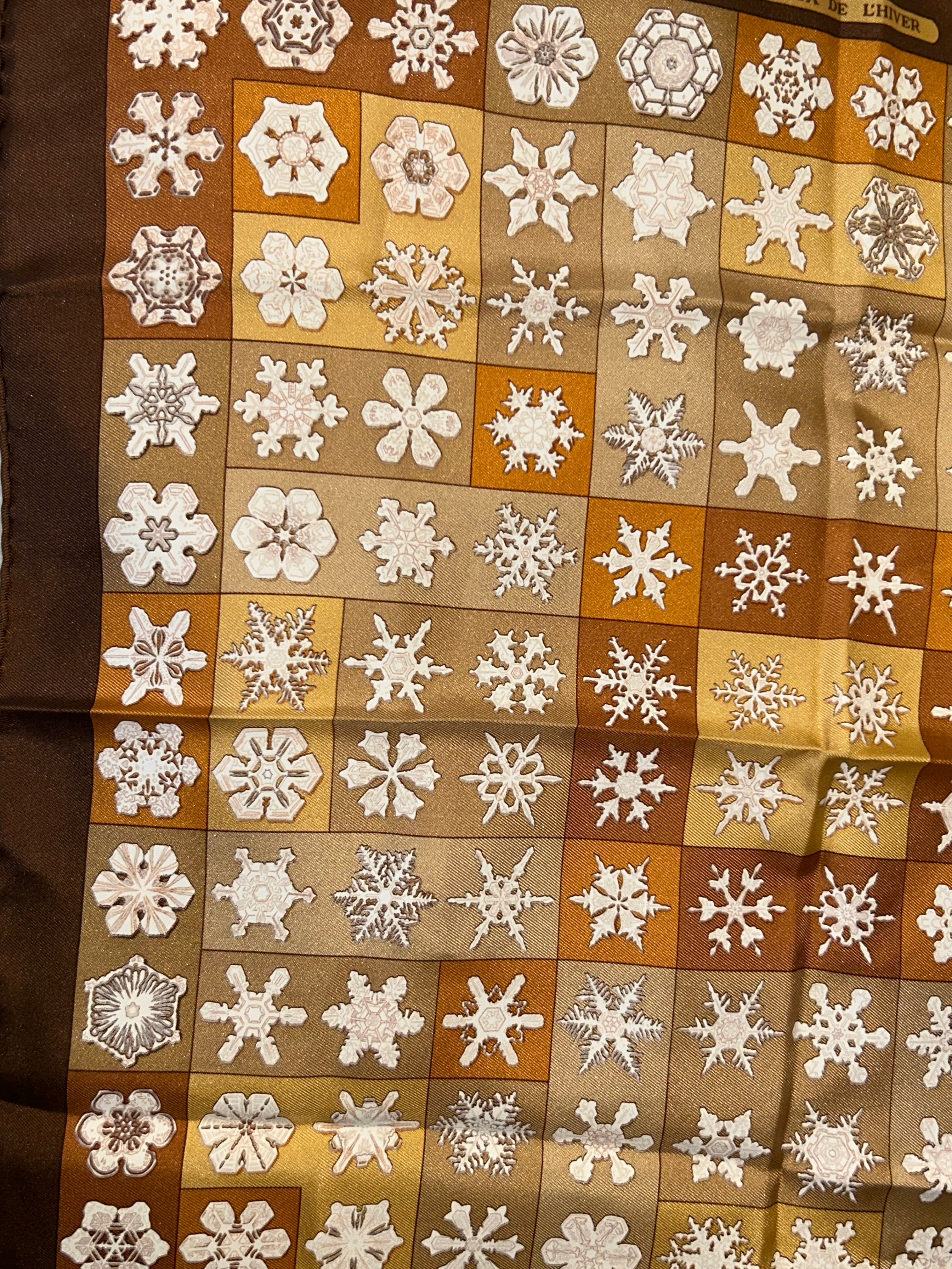 Hermes FEU De L’Hiver Vauzelles Carre Silk Scarf