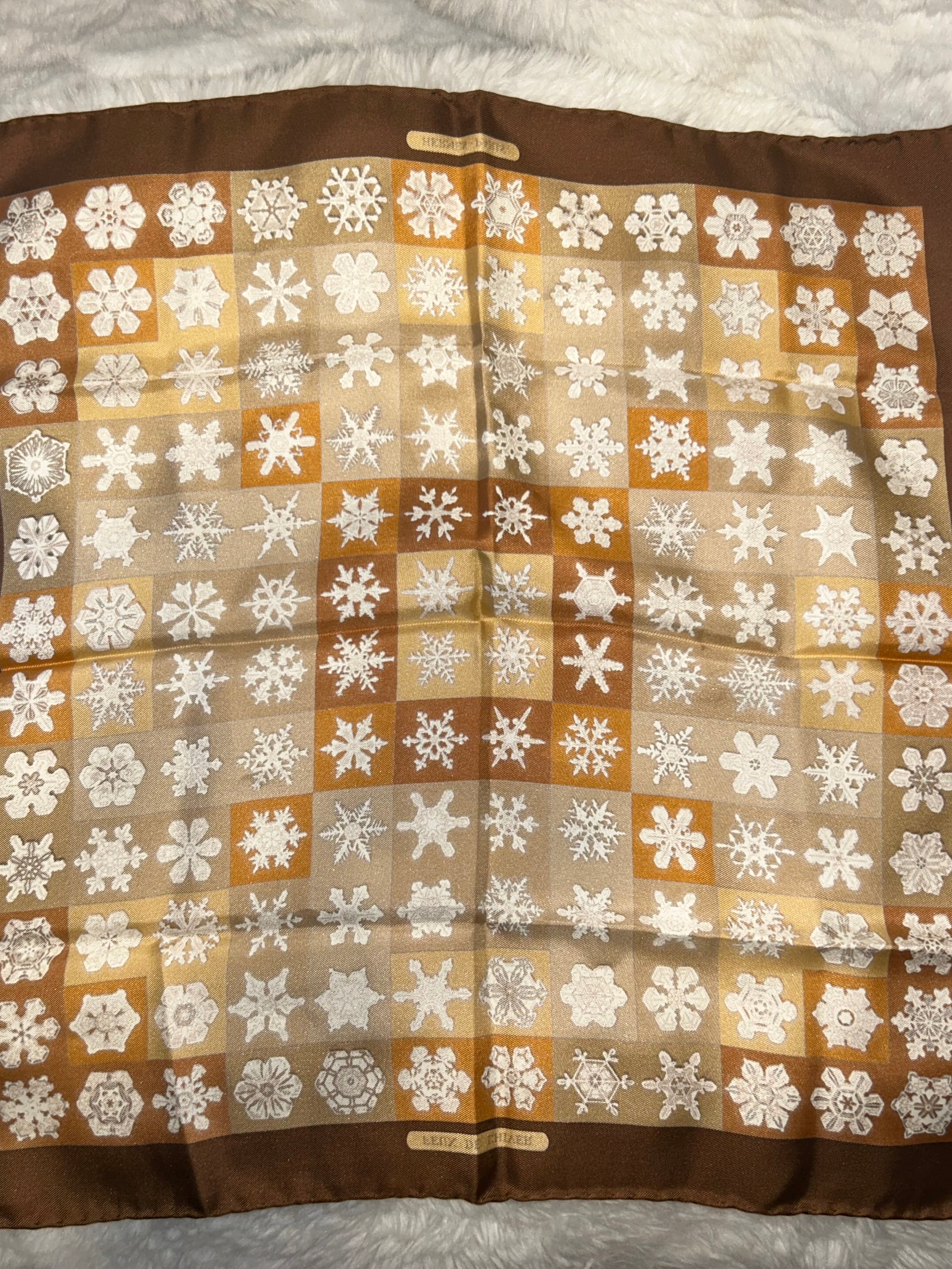 Hermes FEU De L’Hiver Vauzelles Carre Silk Scarf