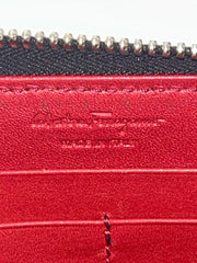 Salvatore Ferragamo Black Zippy Wallet