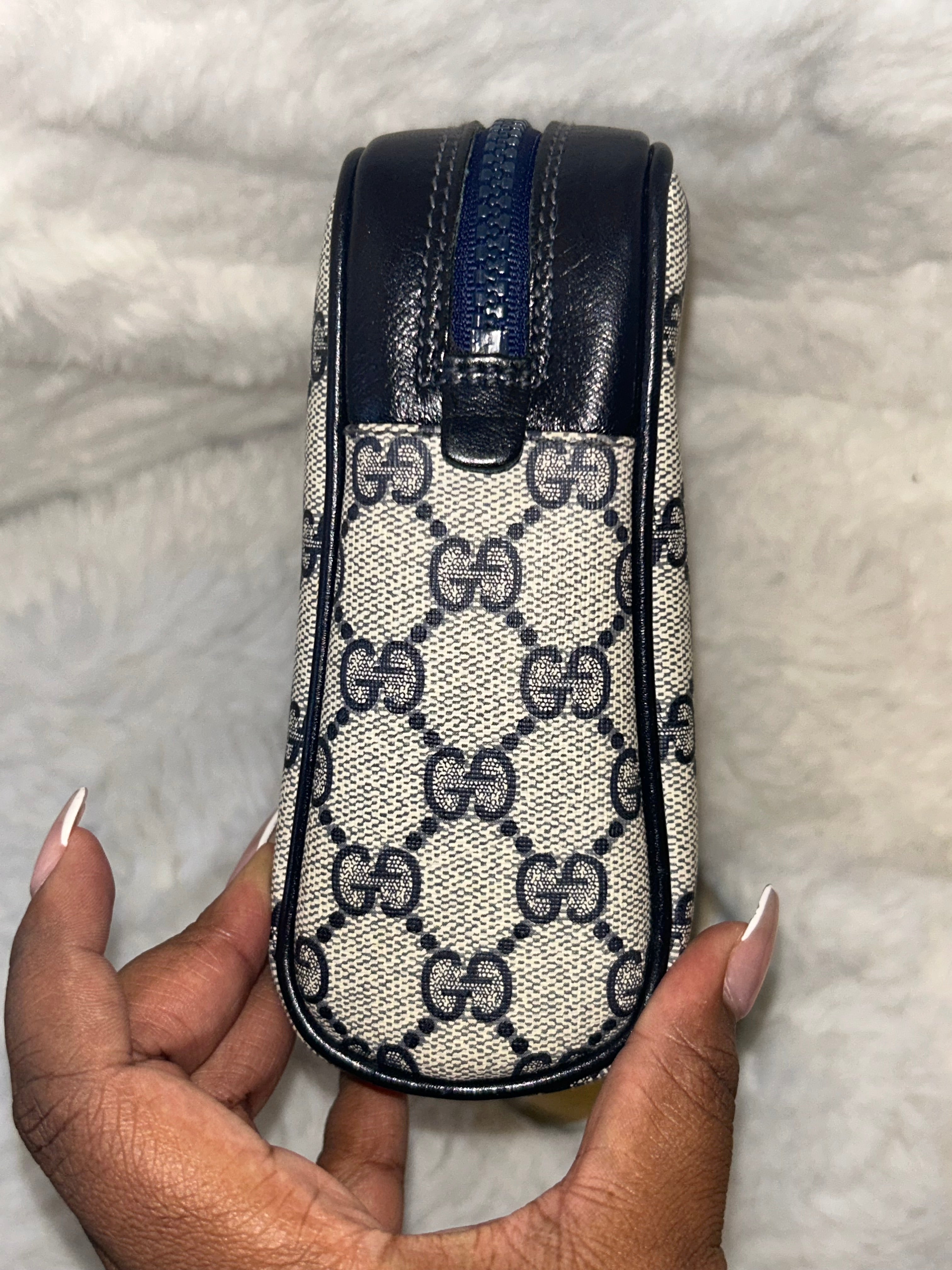 Gucci GG Navy Supreme Clutch