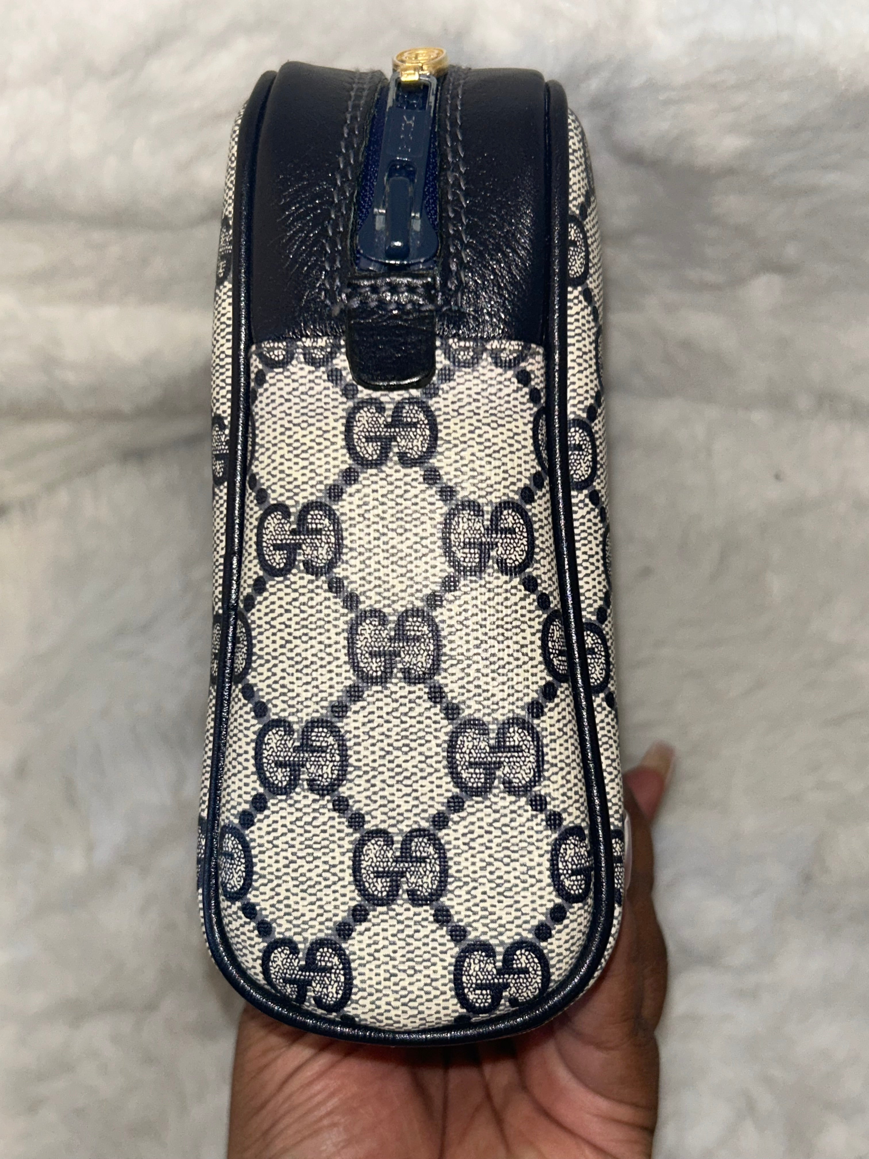 Gucci GG Navy Supreme Clutch