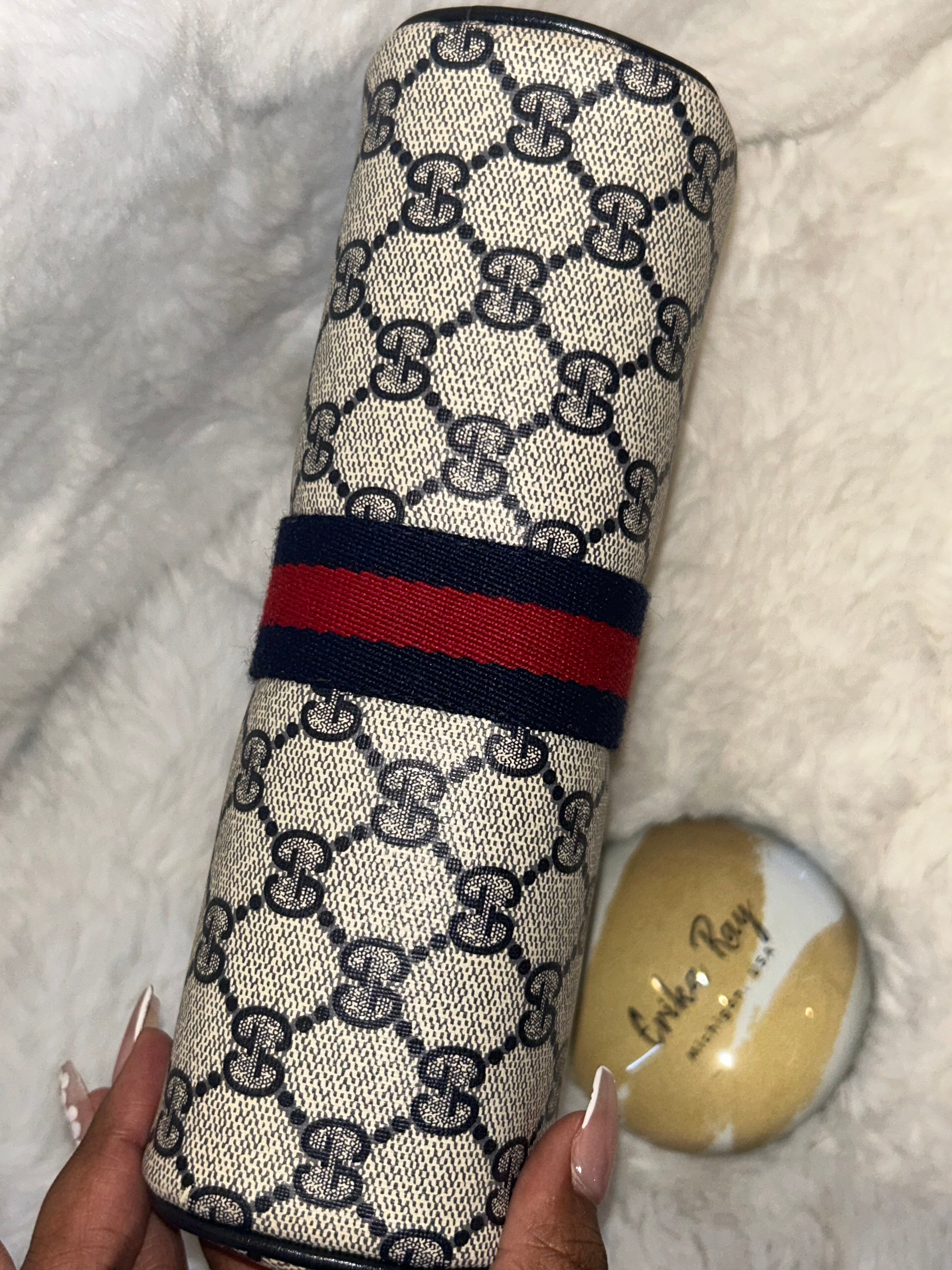Gucci GG Navy Supreme Clutch