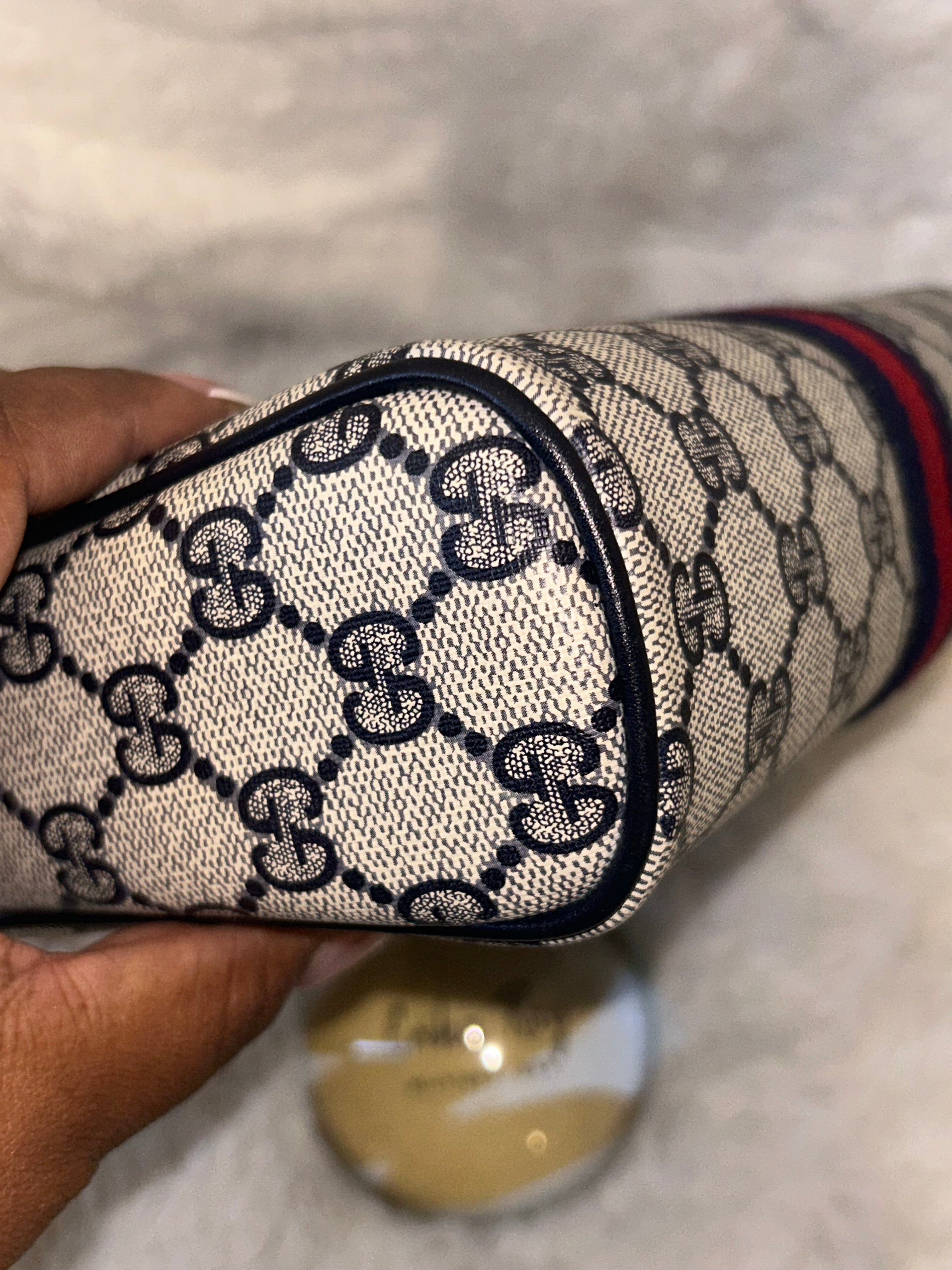 Gucci GG Navy Supreme Clutch