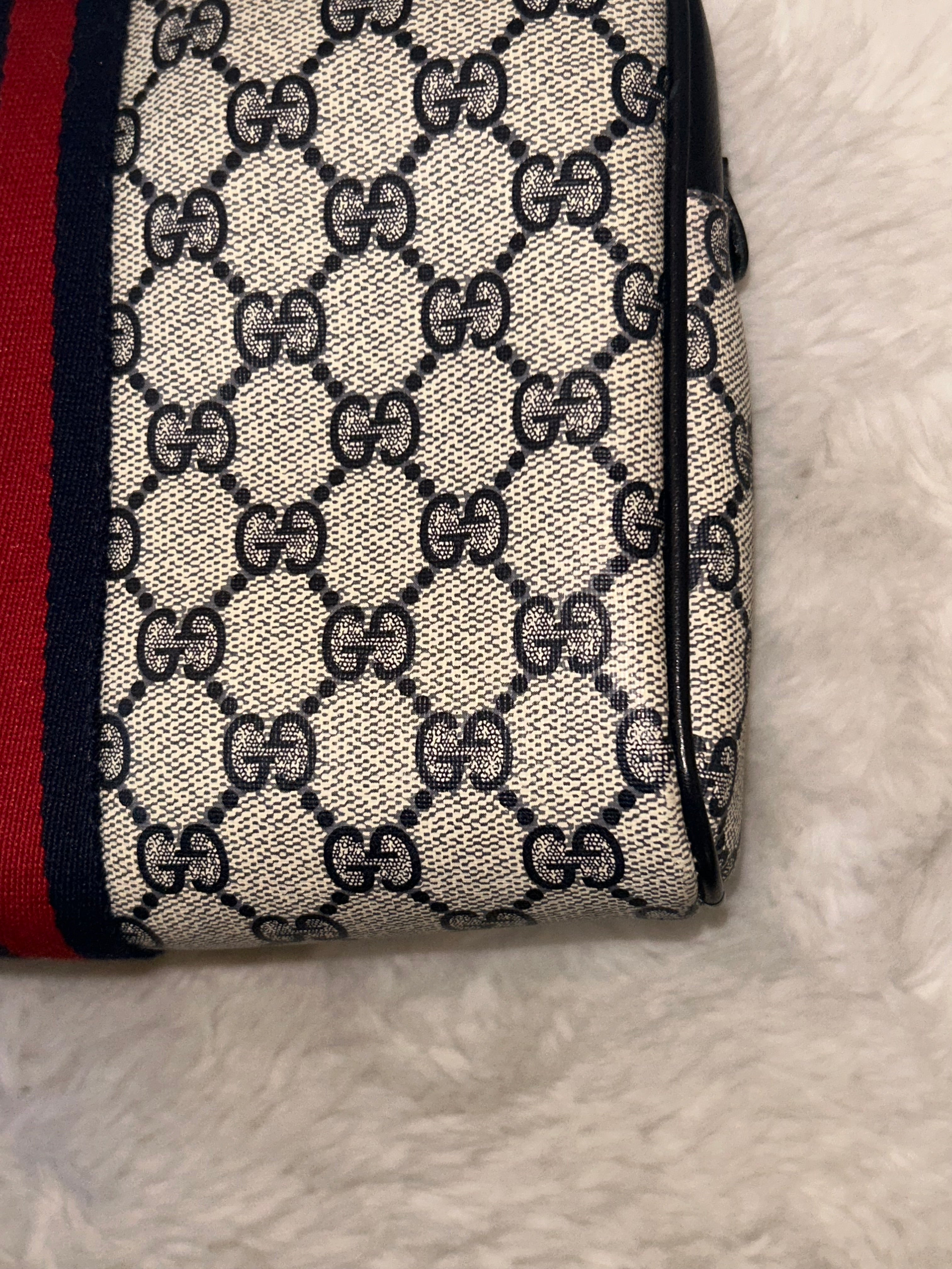 Gucci GG Navy Supreme Clutch