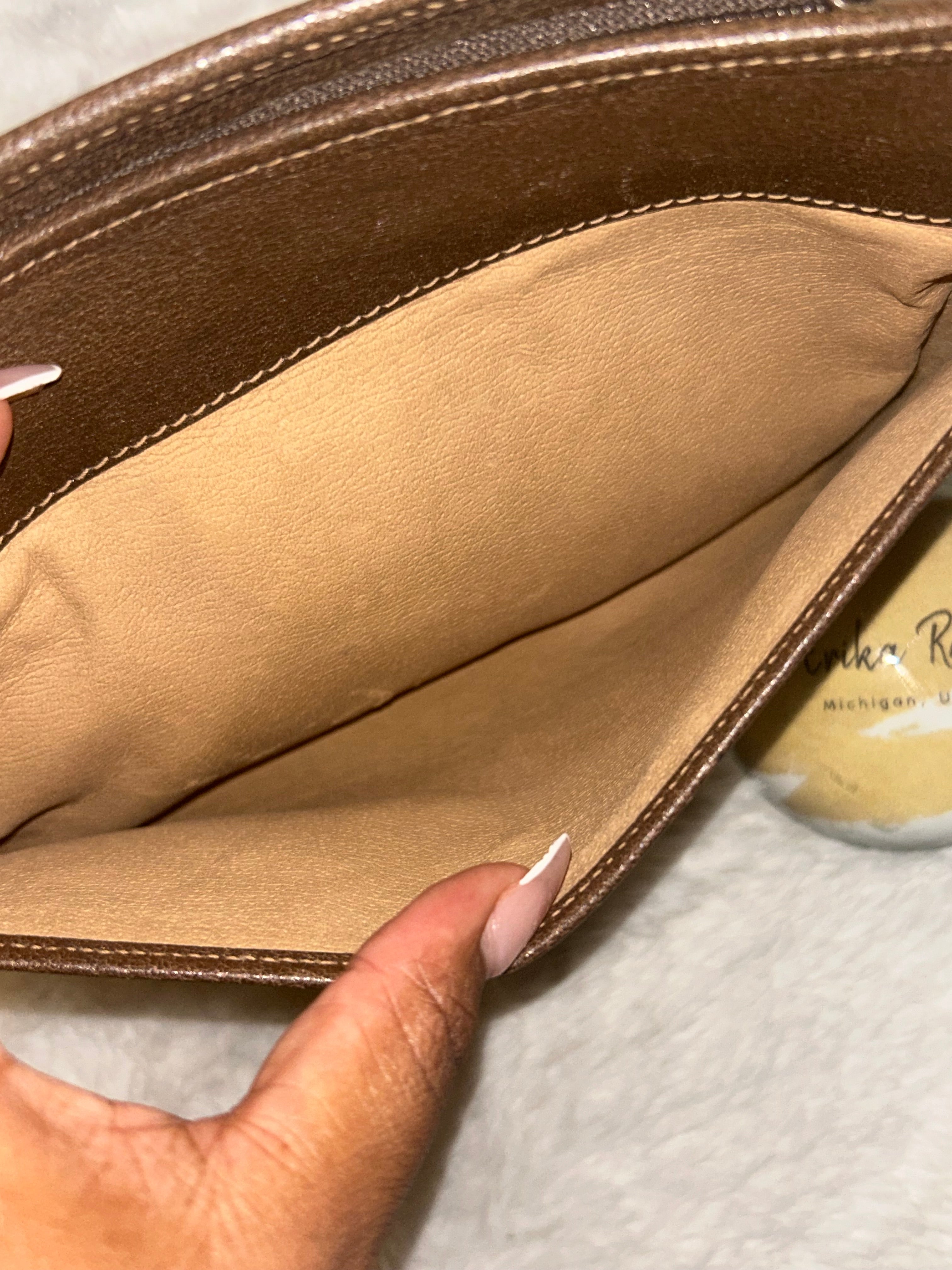 Gucci Vintage GG Canvas Clutch