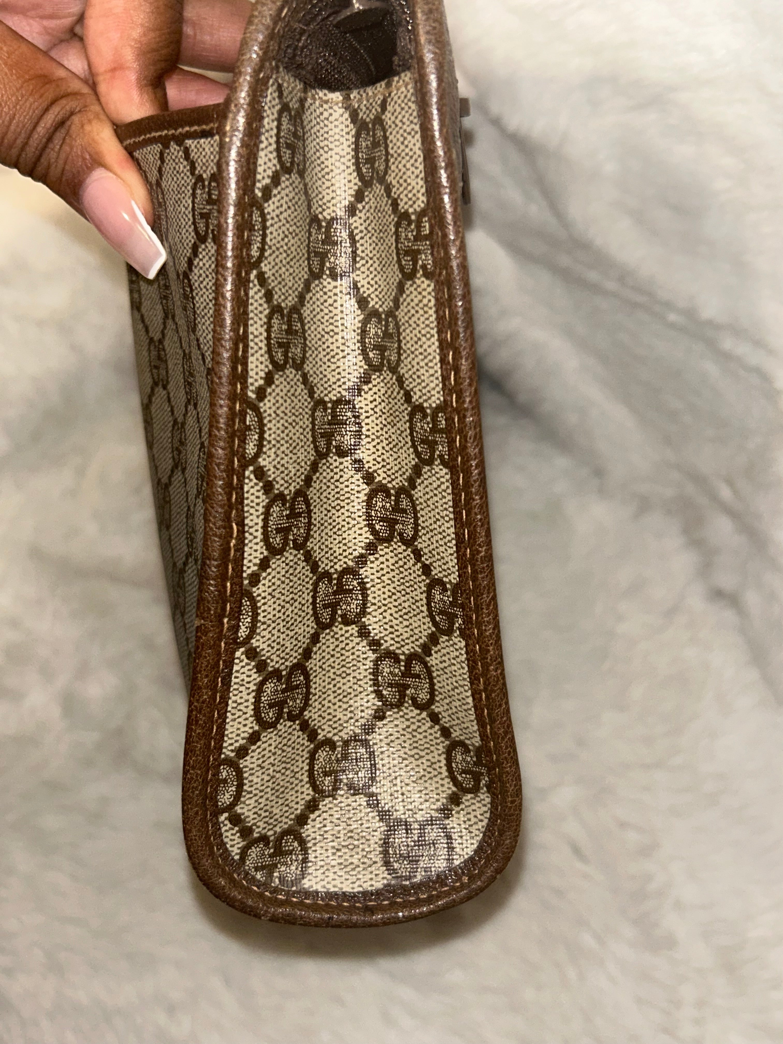 Gucci Vintage GG Canvas Clutch