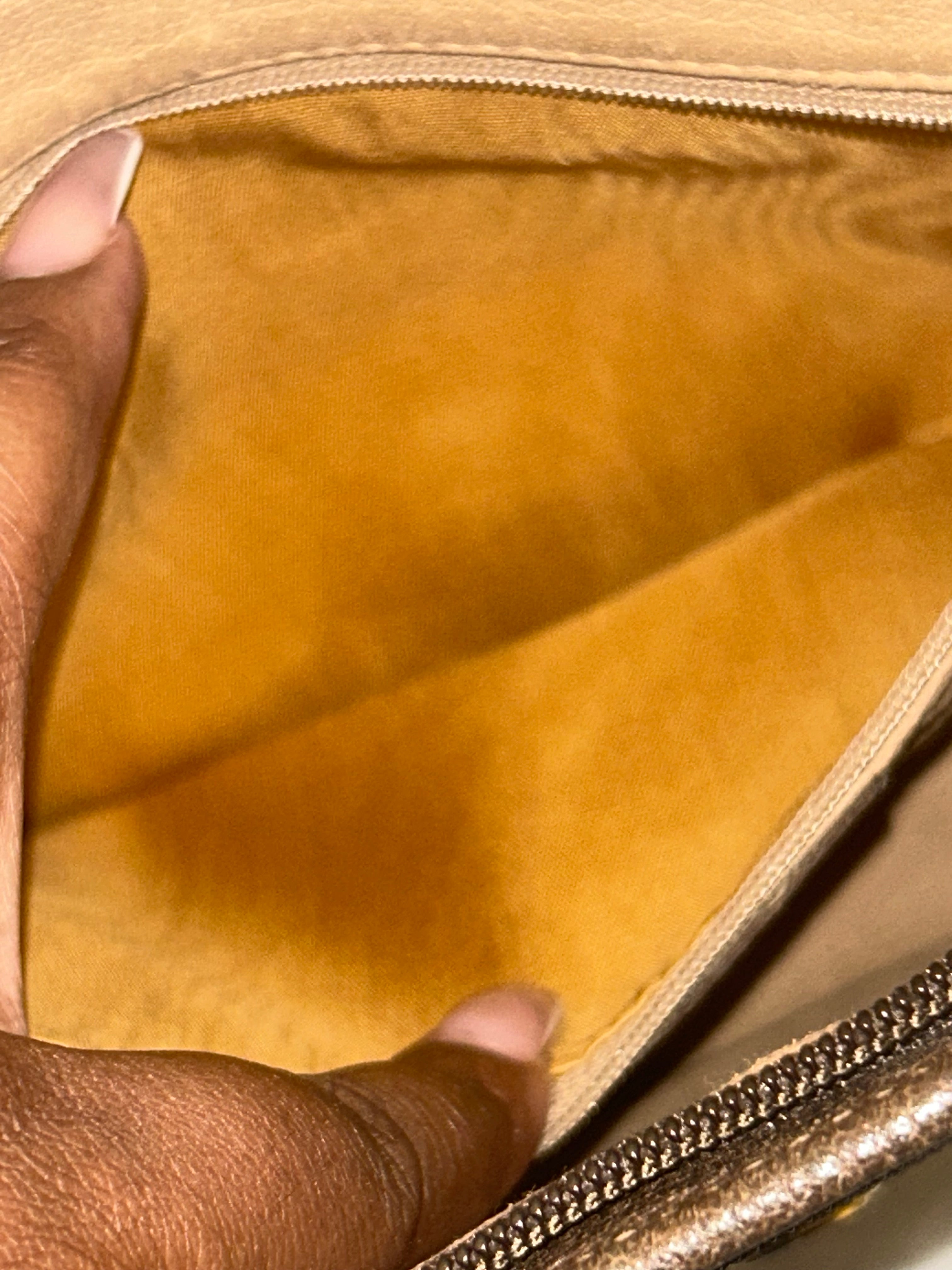 Gucci Vintage GG Canvas Clutch