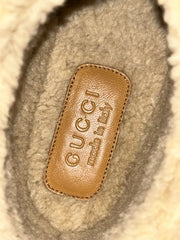 Gucci Horsebit Black Rubber Wool Boots