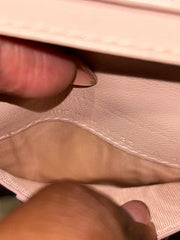 Dior Pink Cannage Snap Wallet