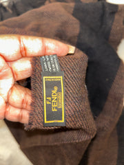 Fendi Black & Brown Scarf