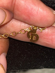 Christian Dior Gold Pearl Necklace