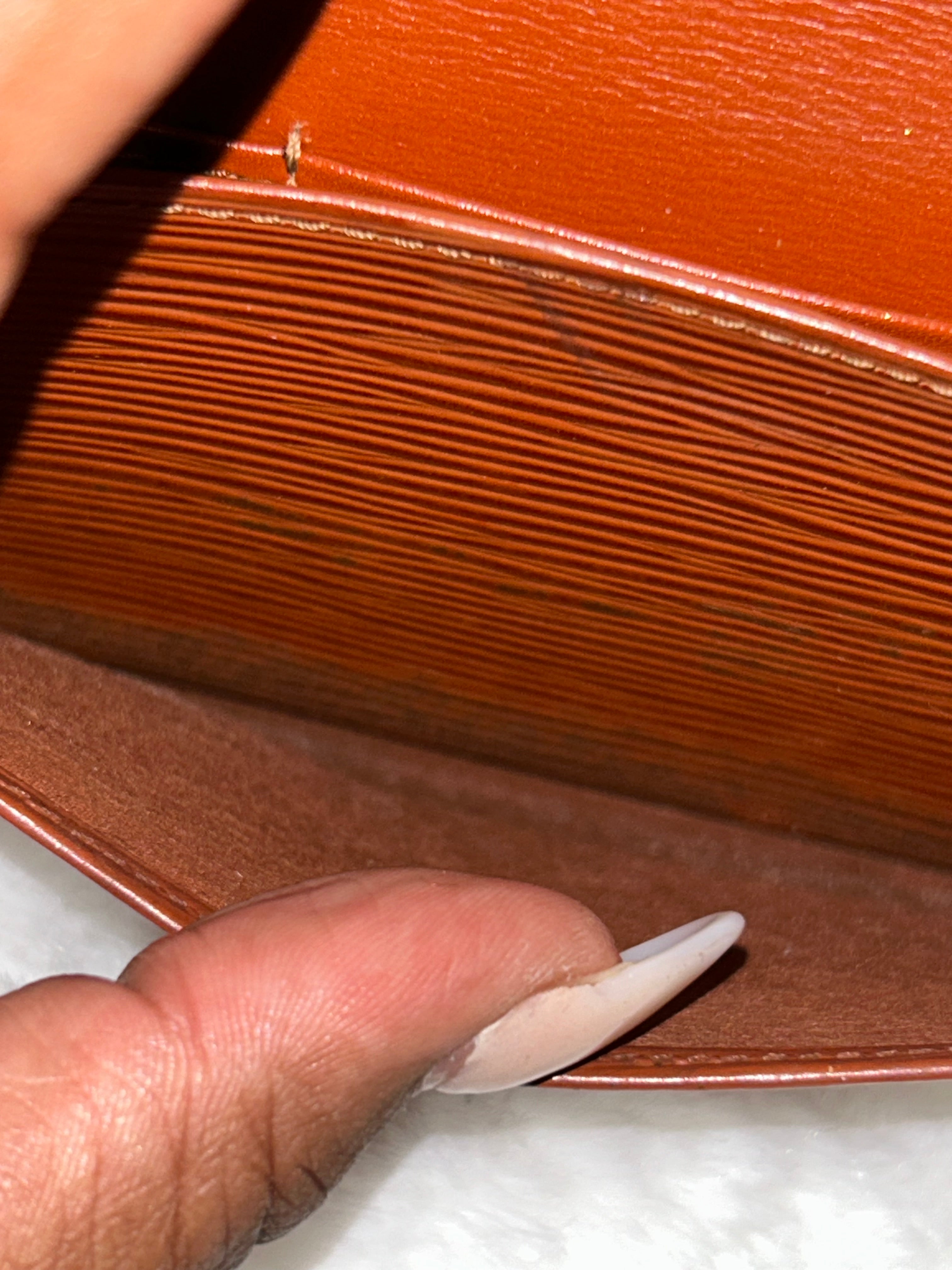 LV Brown Epi Long Wallet