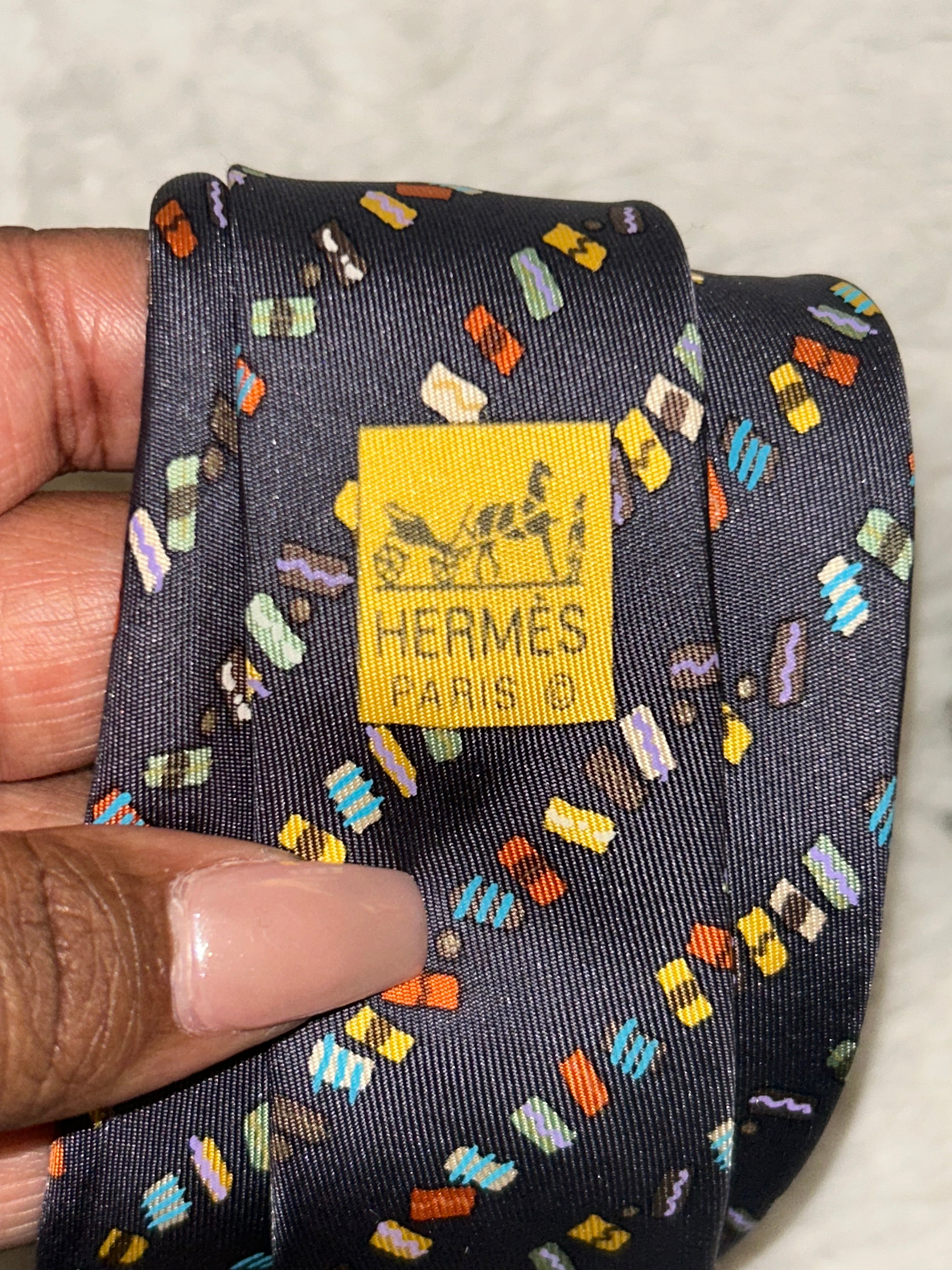 Hermes Silk Tie