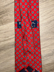 Burberrys Vintage Red Silk Tie