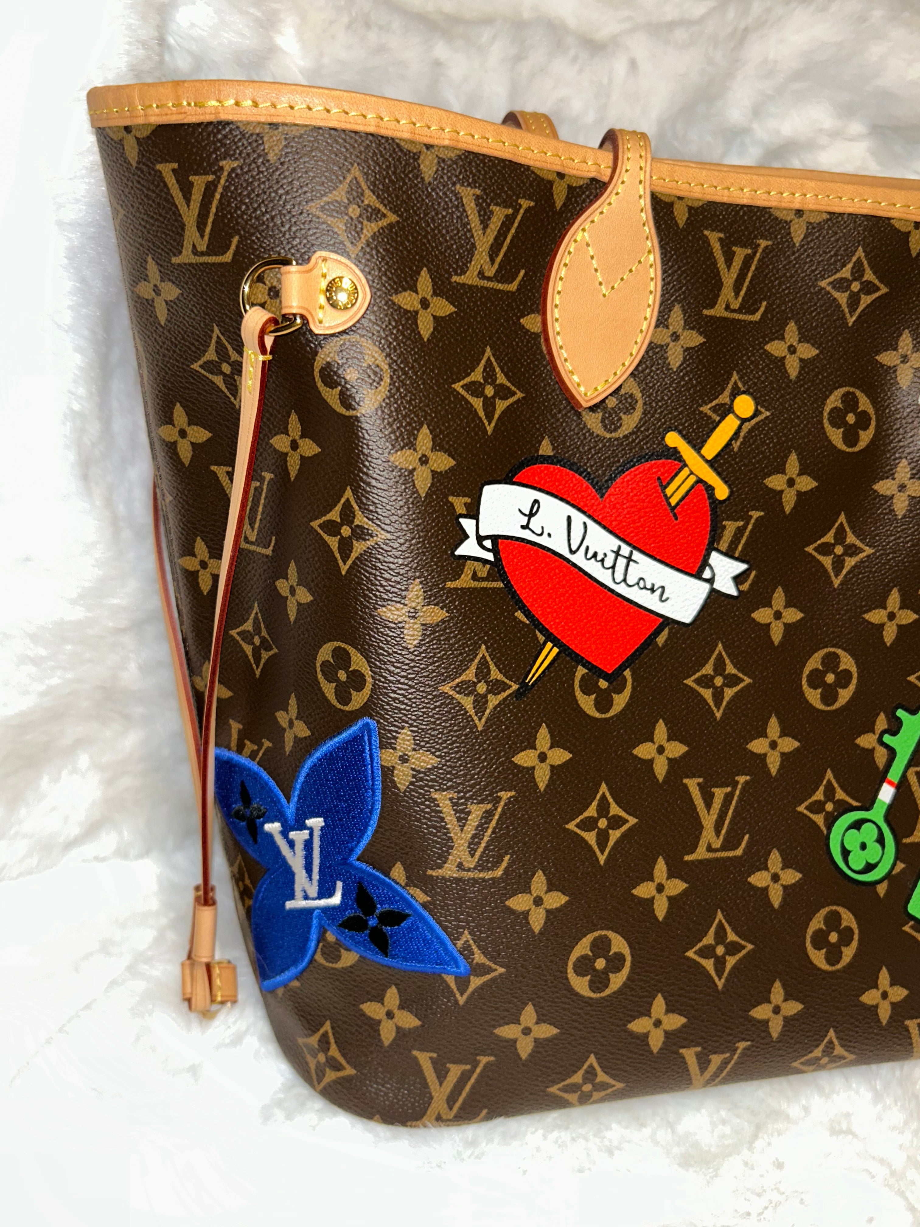 LV Limited Edition Patches Neverfull MM