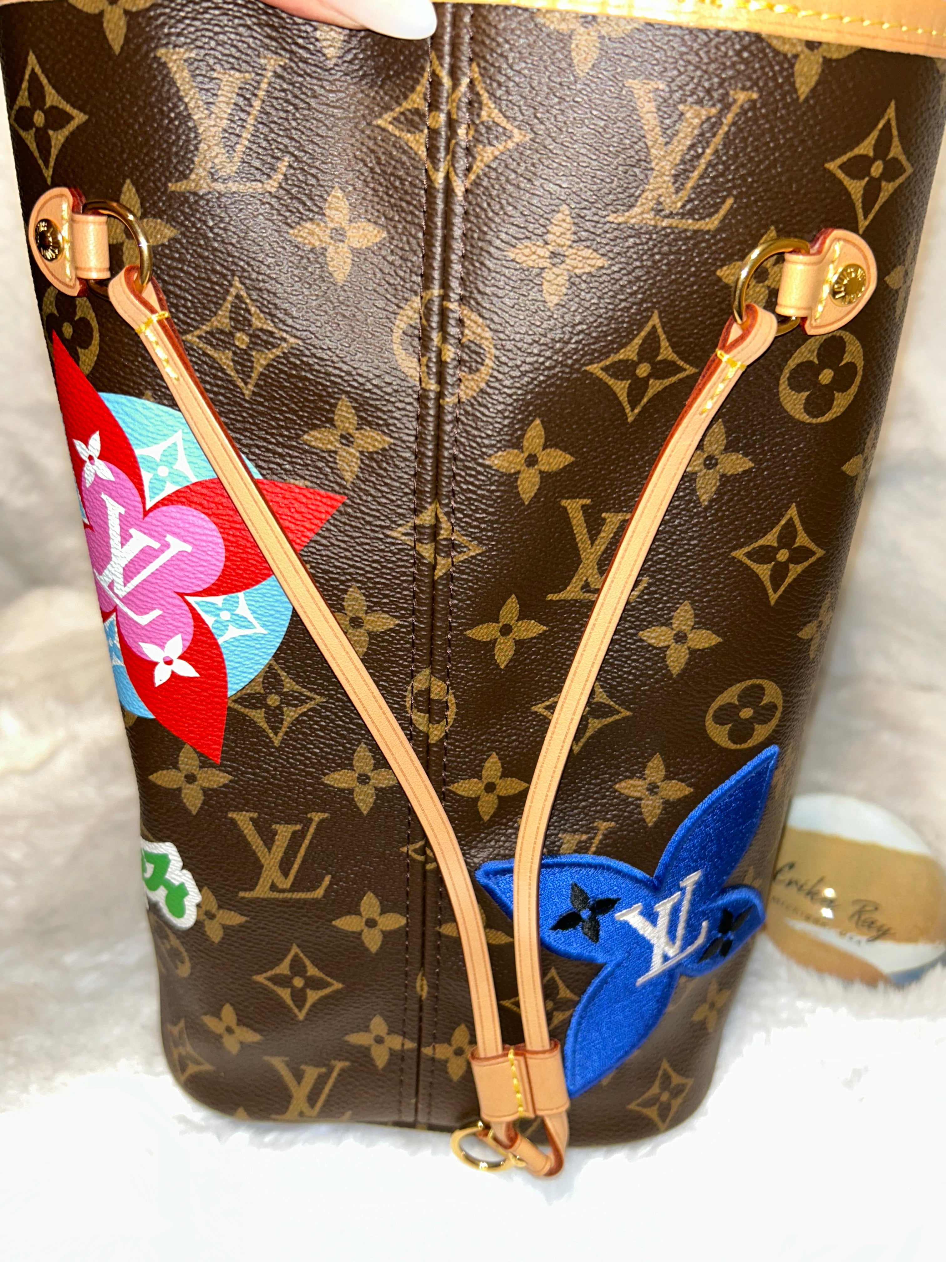 LV Limited Edition Patches Neverfull MM