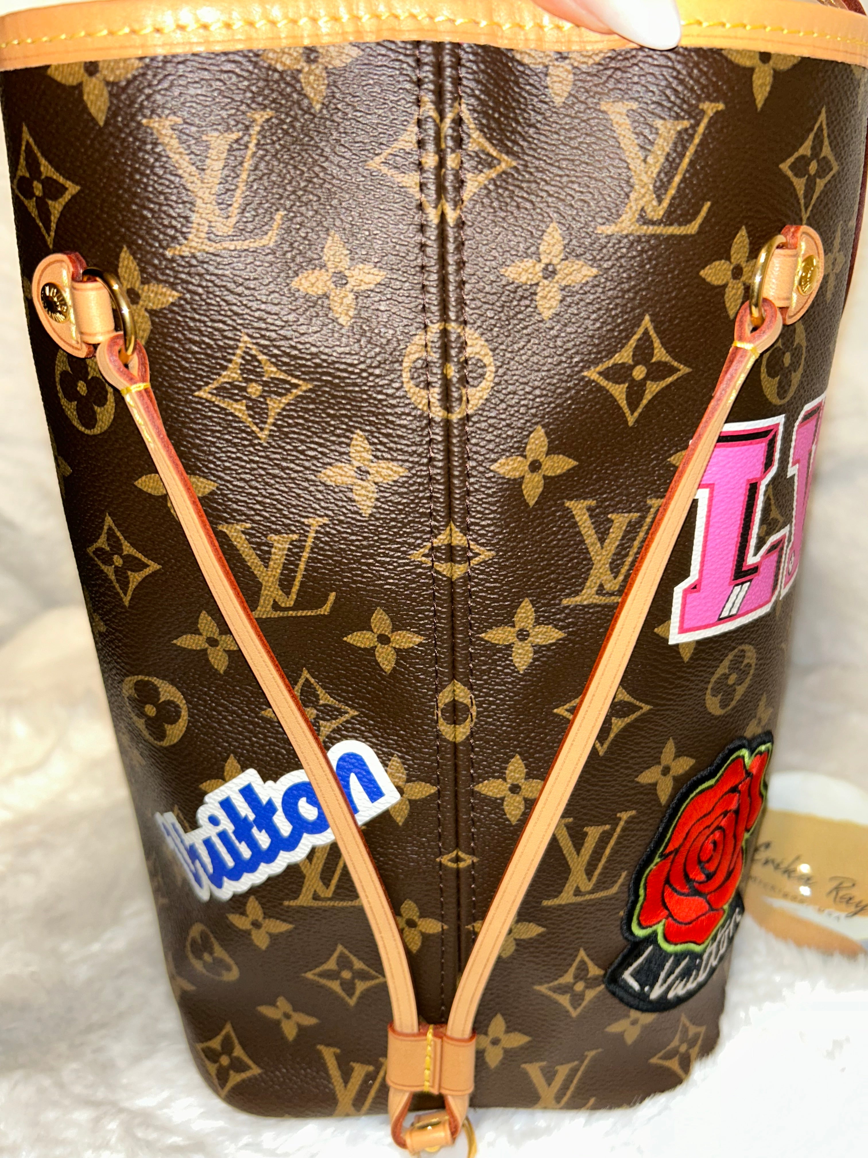 LV Limited Edition Patches Neverfull MM