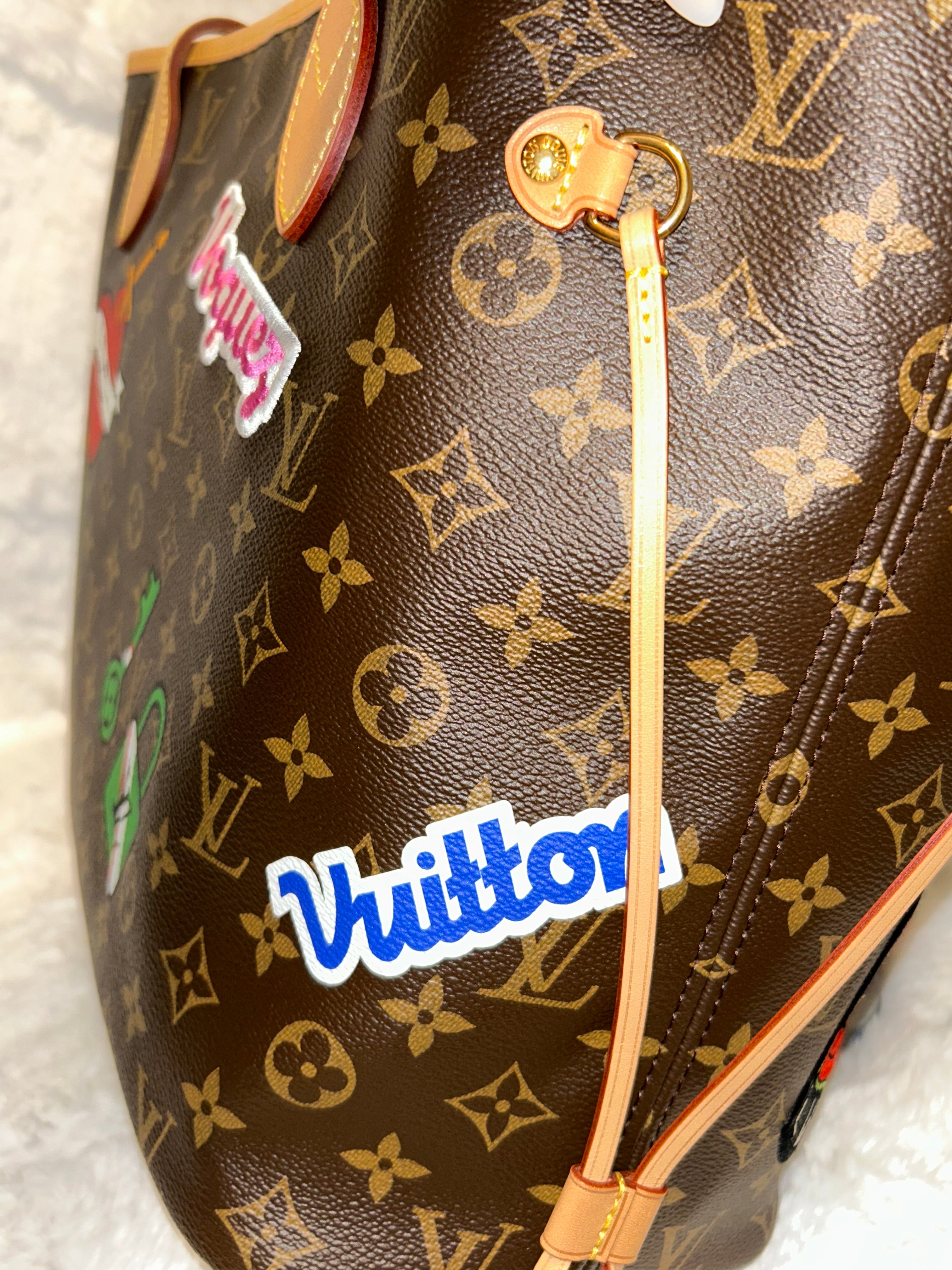 LV Limited Edition Patches Neverfull MM